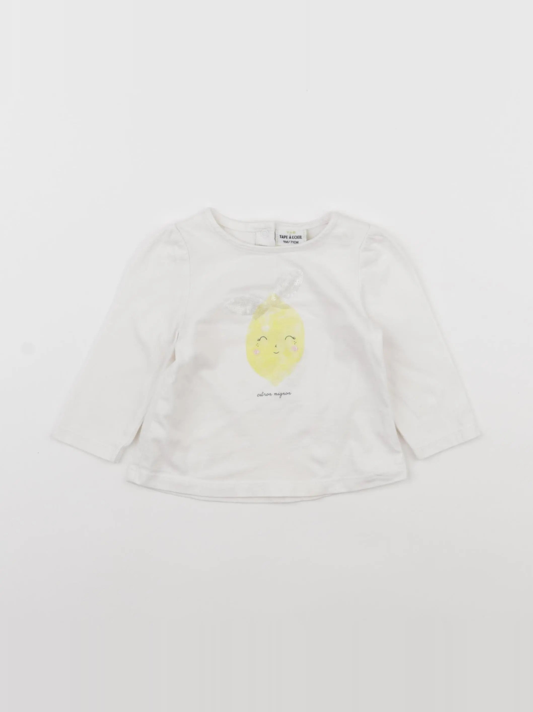 Tape à l'oeil - tee-shirt beige - 9 mois