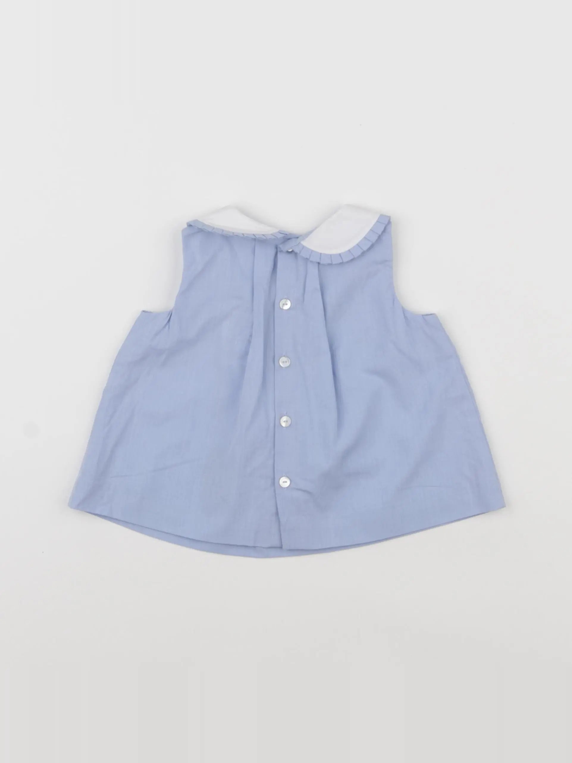 Jacadi - blouse bleu - 6 mois