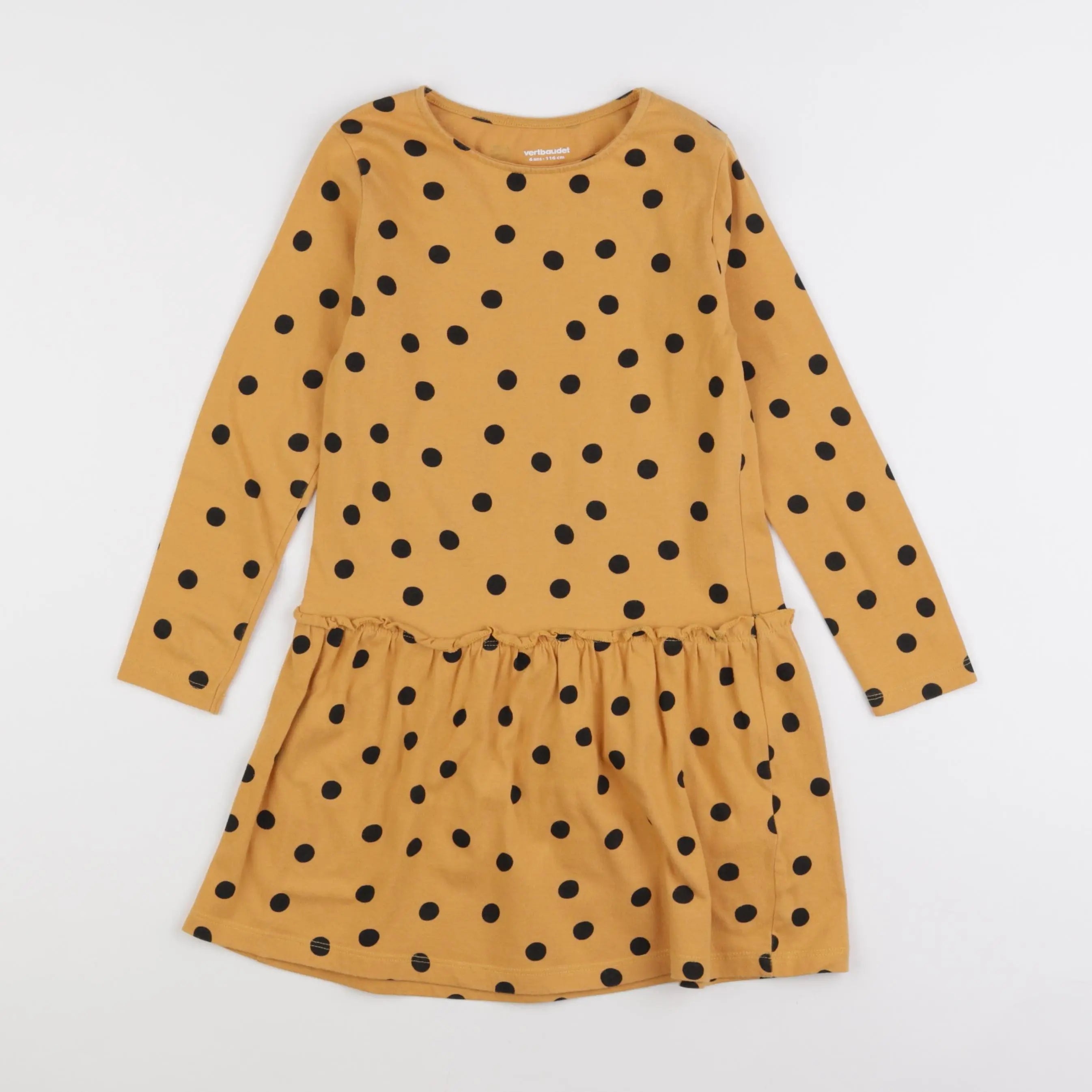 Vertbaudet - robe jaune - 6 ans