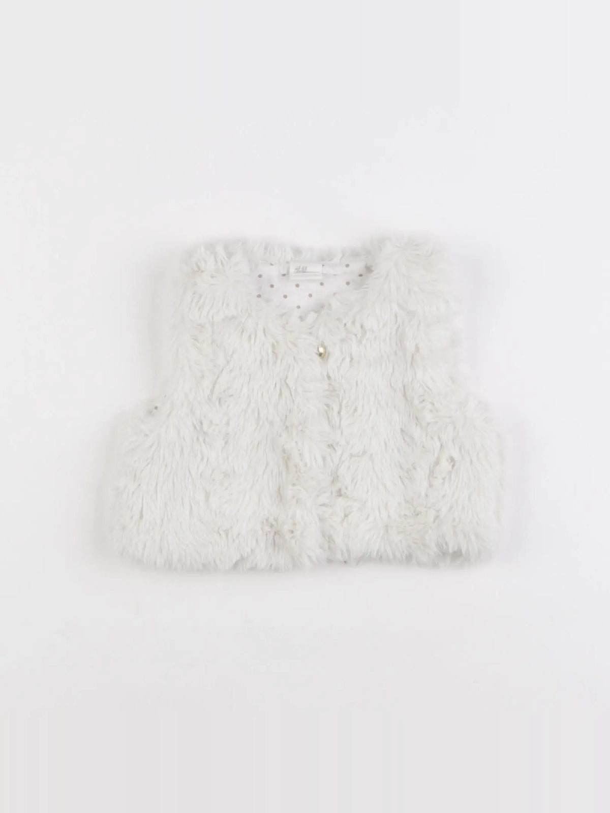 H&M - gilet blanc - 3/6 mois