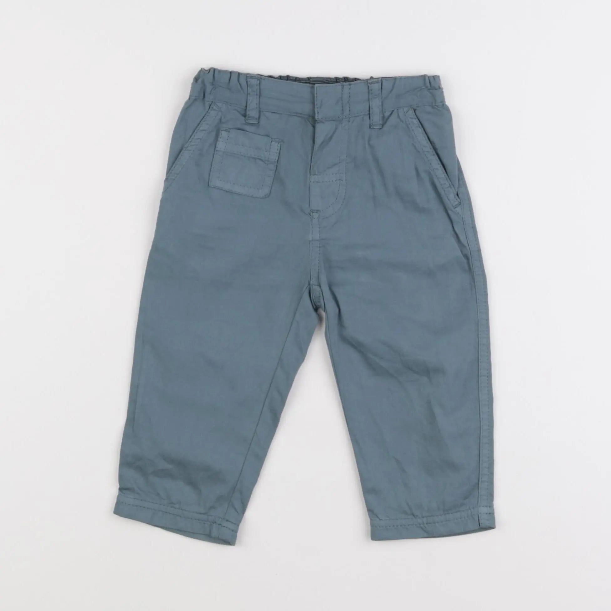 Petit Bateau - pantalon vert - 12 mois