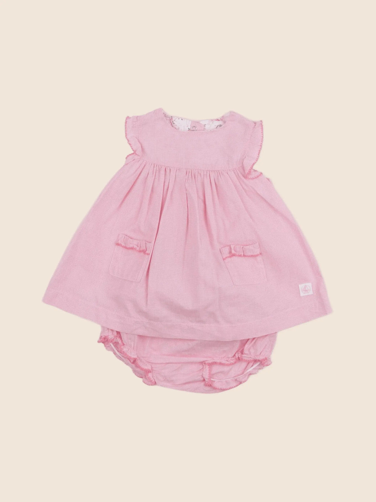Petit Bateau - robe rose - 6 mois