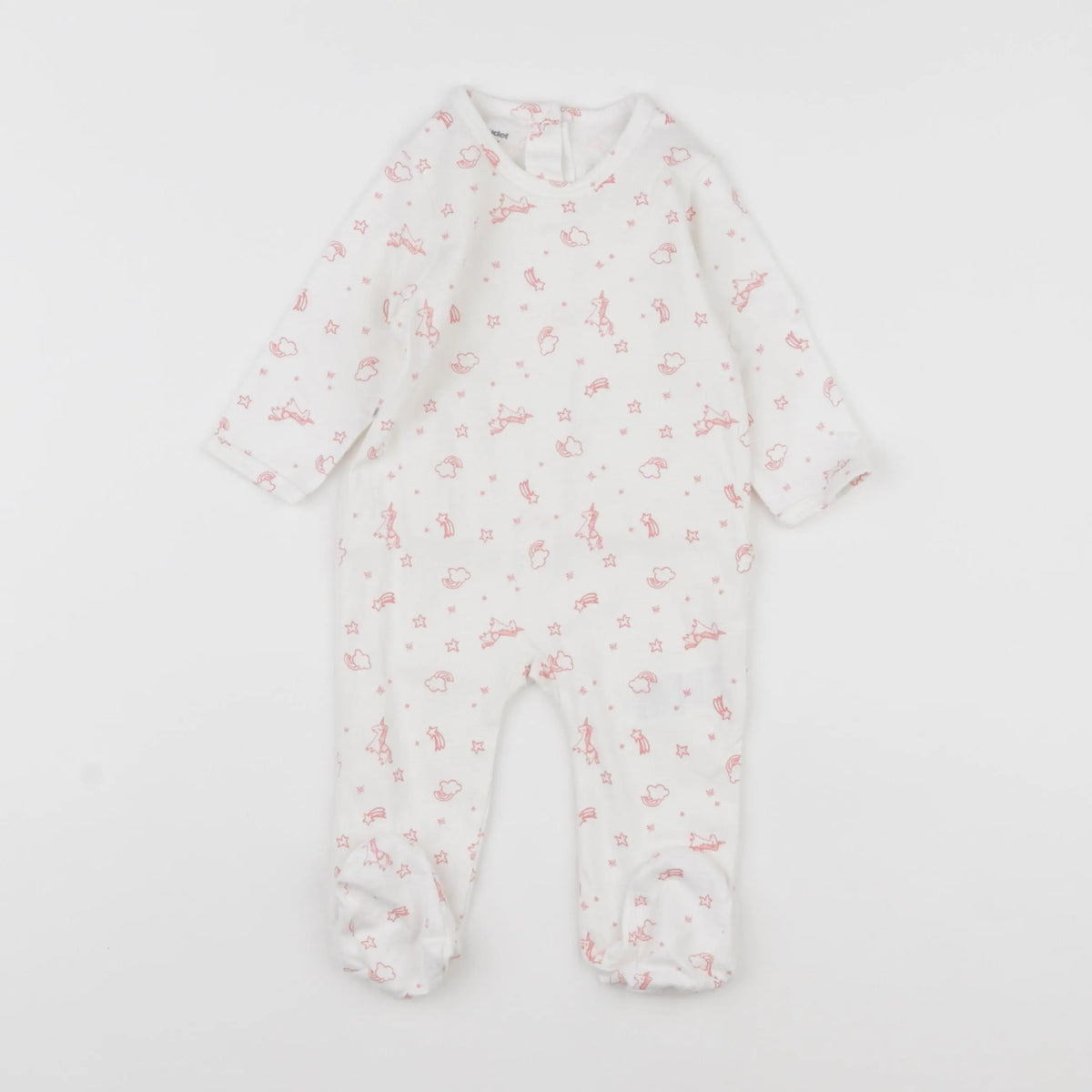 Vertbaudet - pyjama coton rose - 6 mois