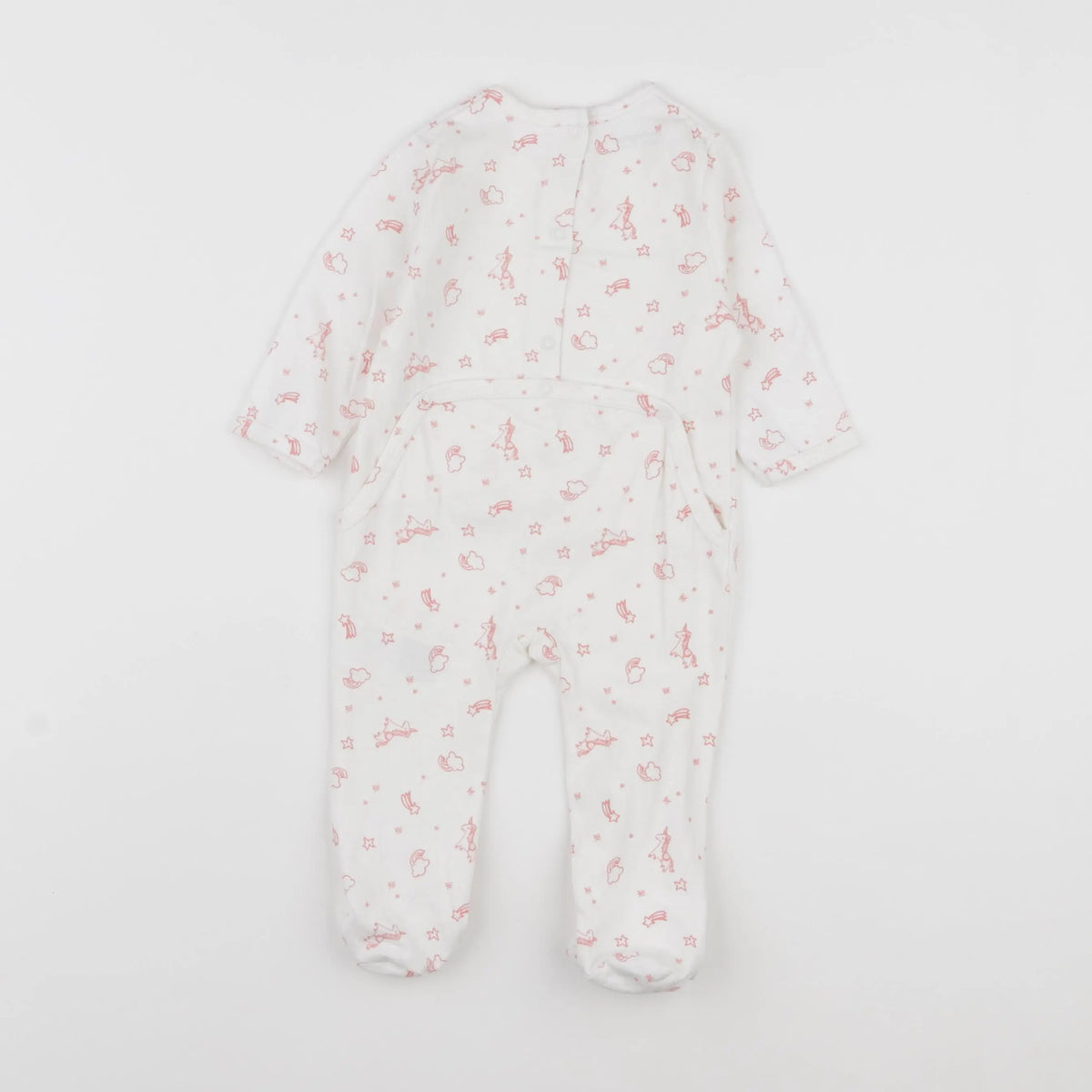 Vertbaudet - pyjama coton rose - 6 mois
