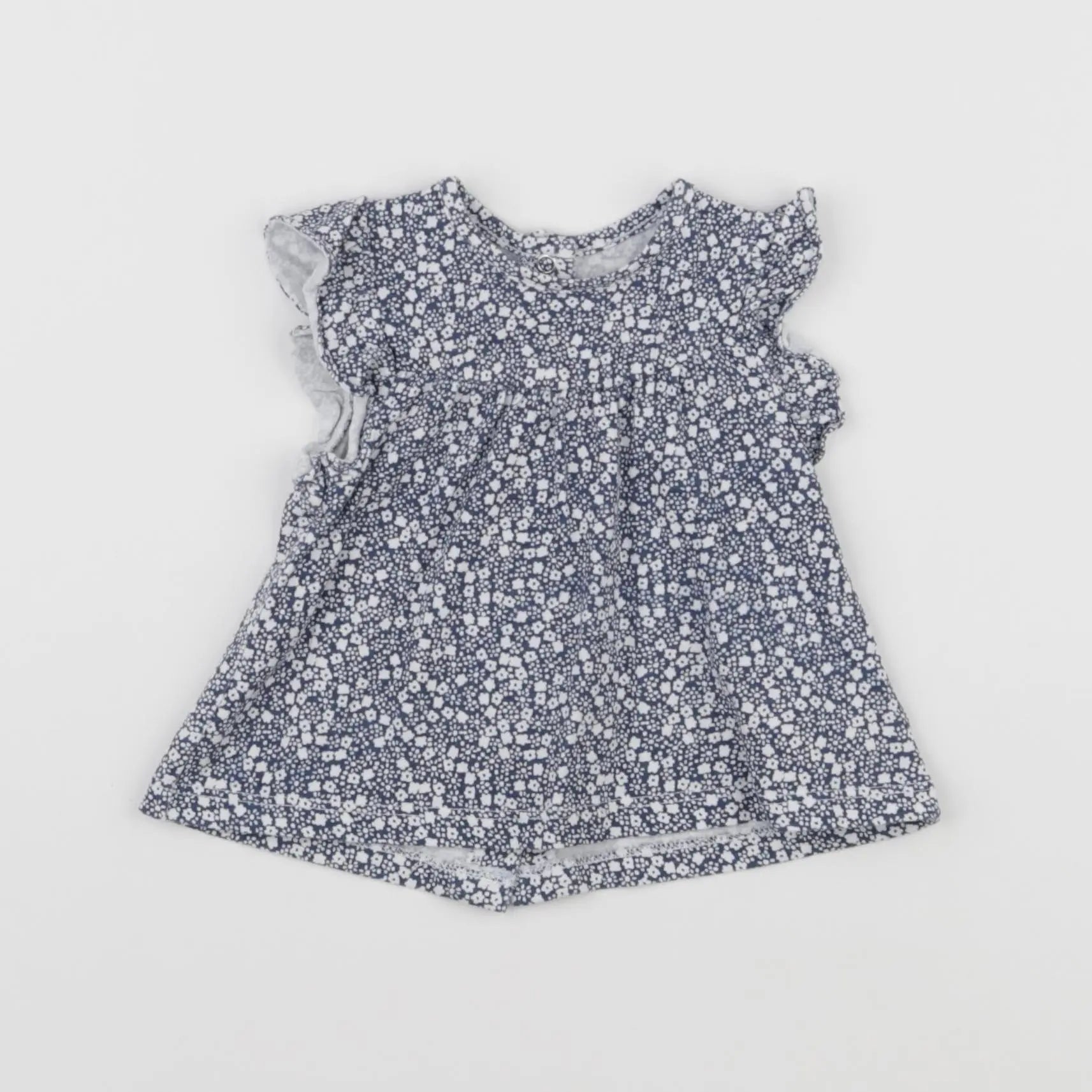 Vertbaudet - tee-shirt bleu - 3 mois