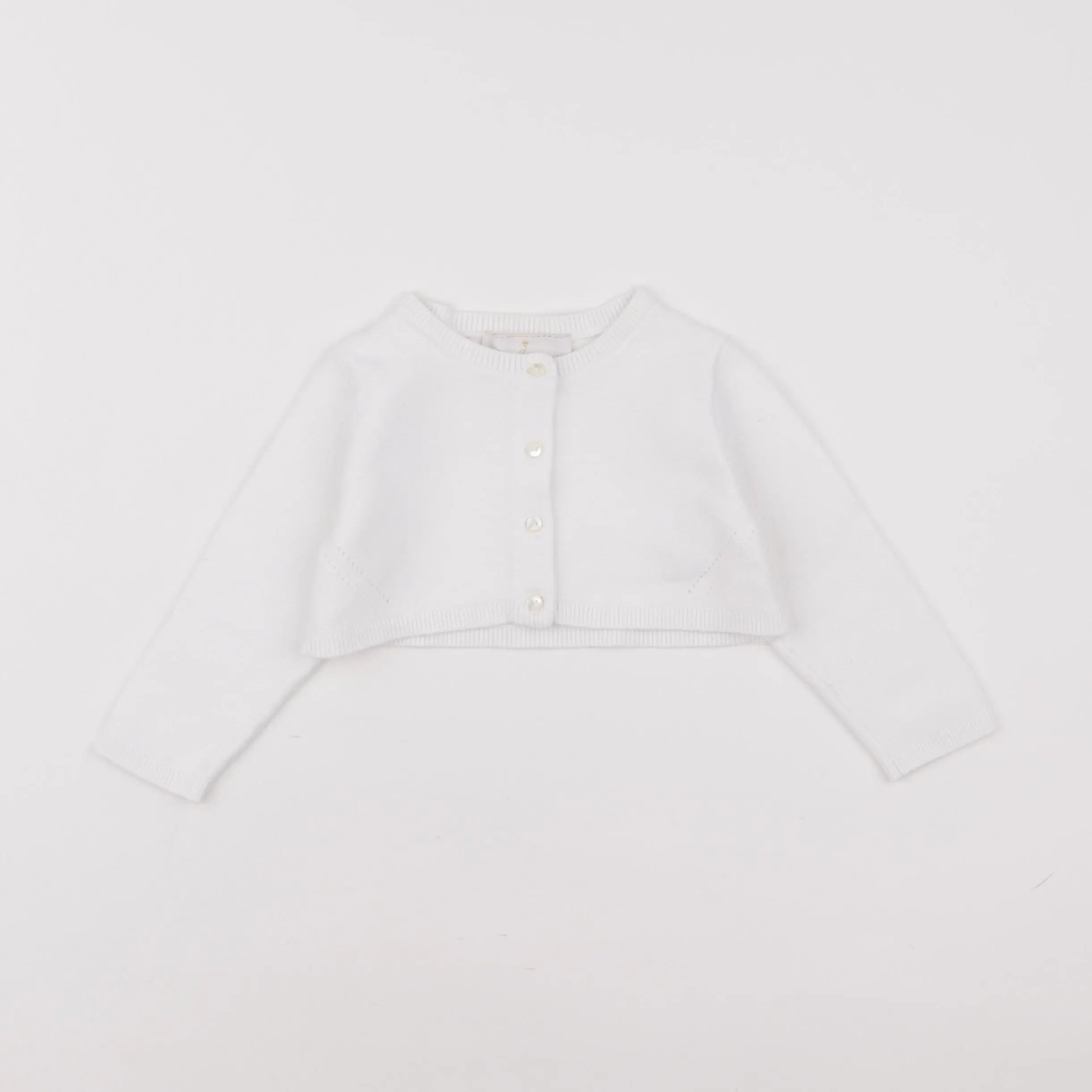 Jacadi - gilet court blanc - 18 mois