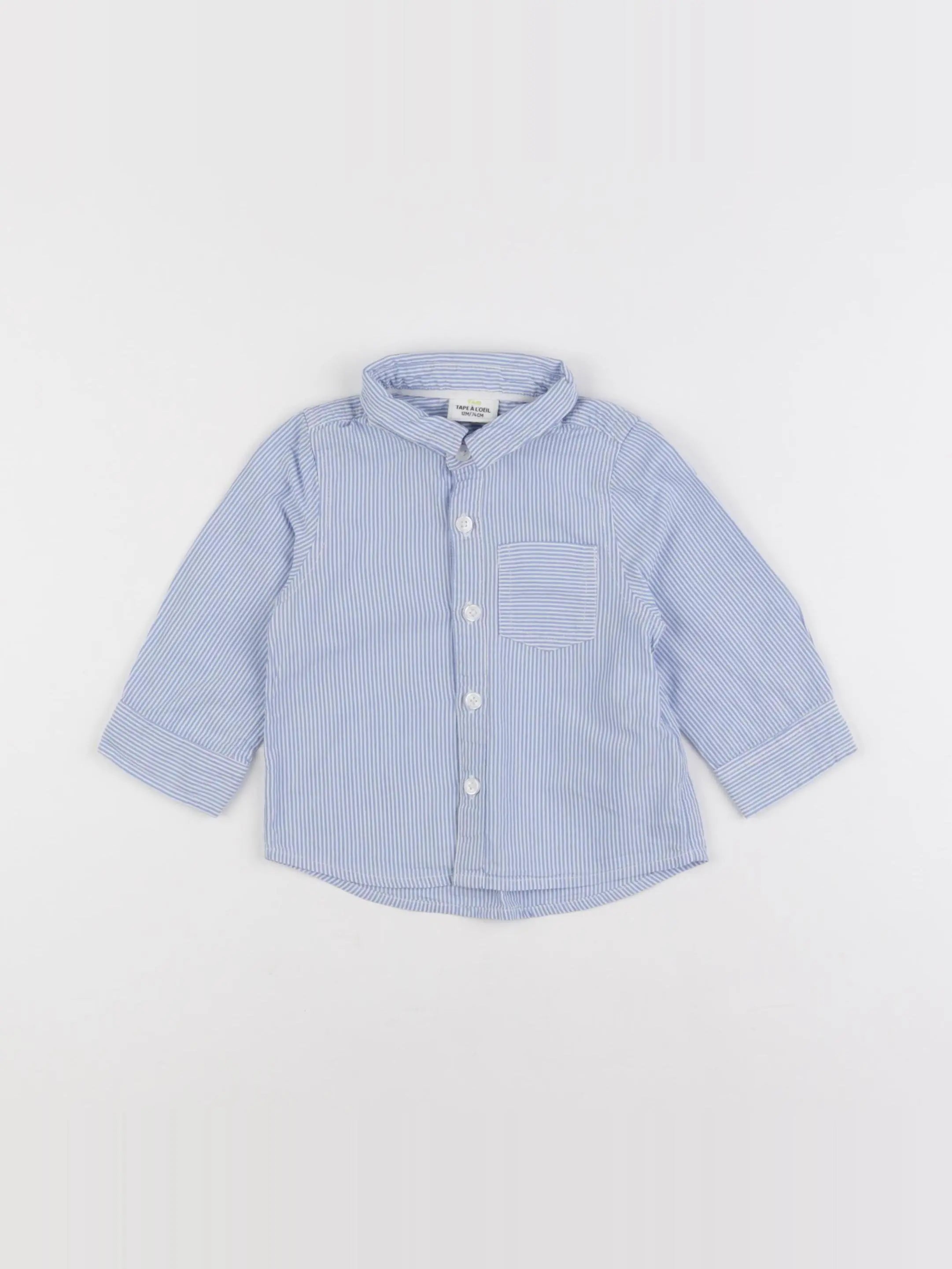 Tape à l'oeil - chemise bleu - 12 mois