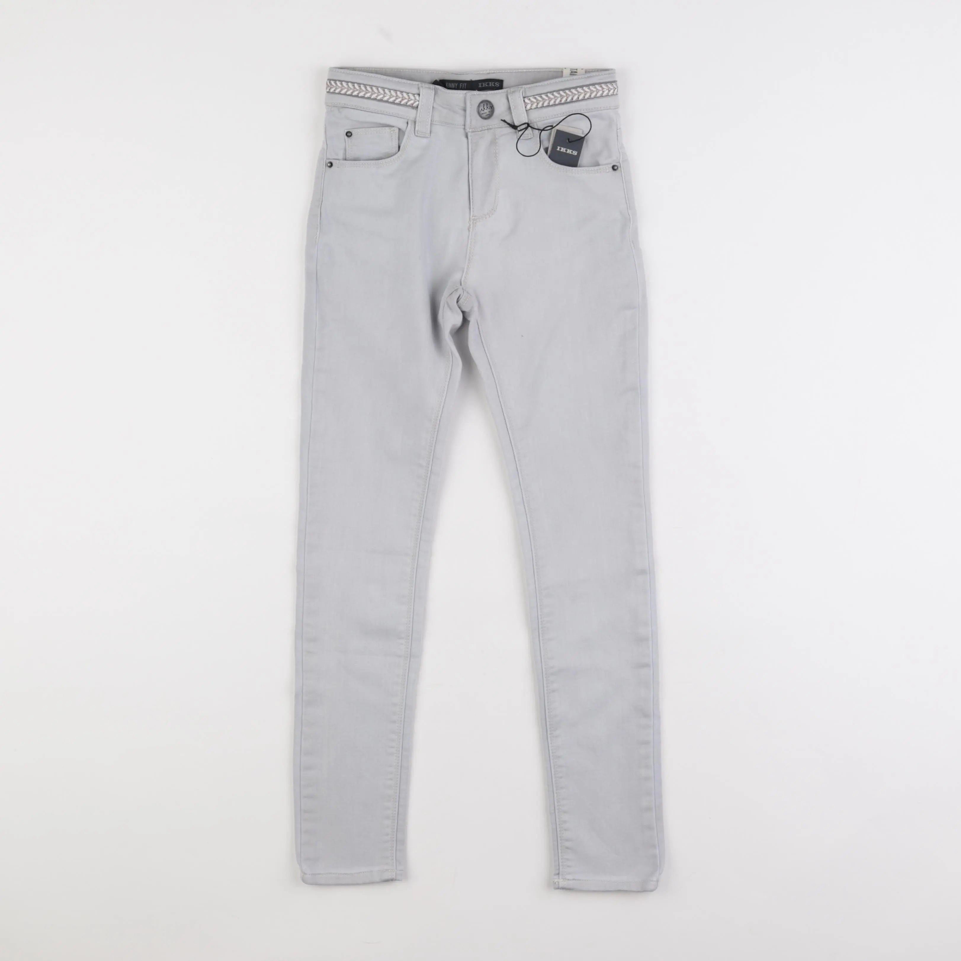 IKKS - jean gris - 8 ans