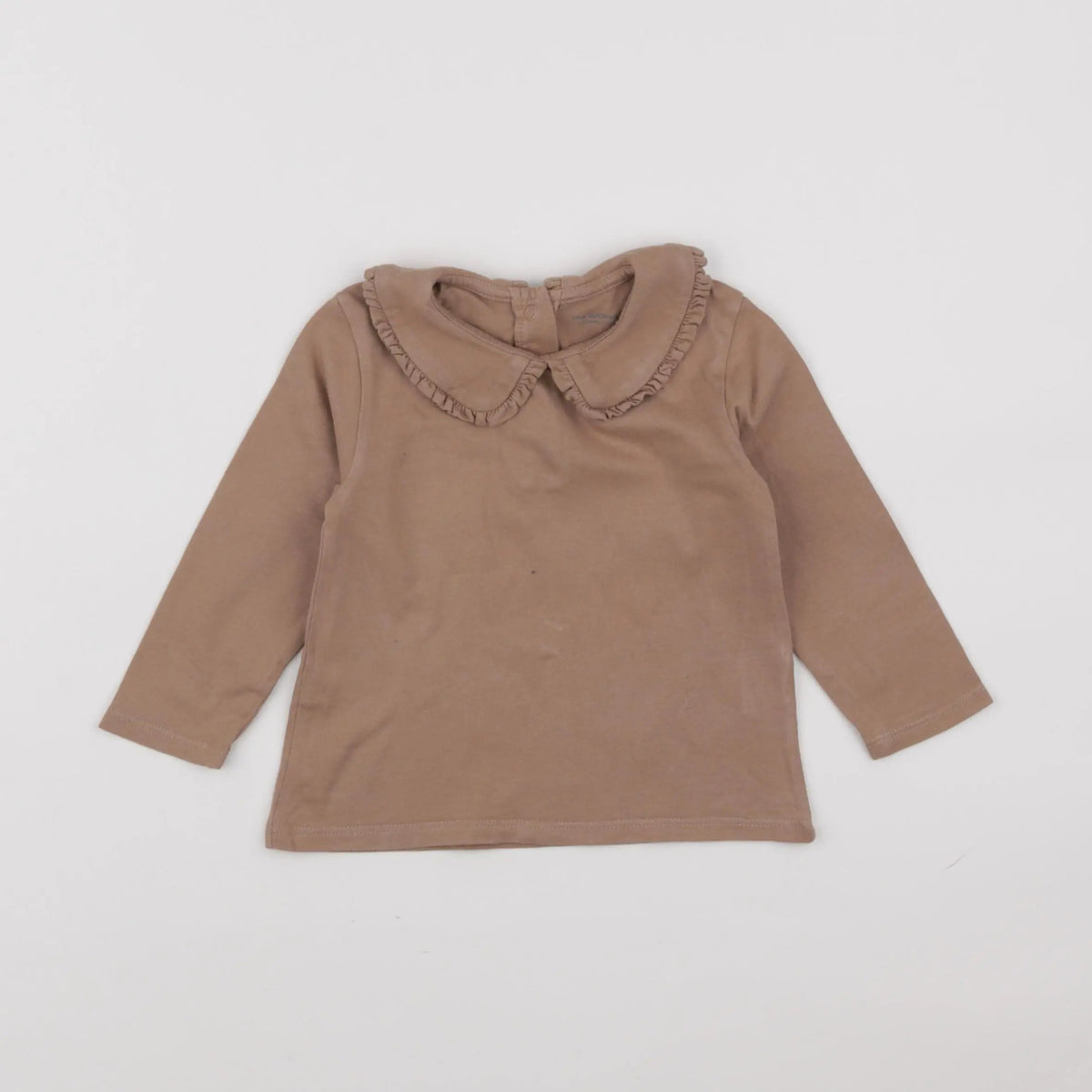 Vertbaudet - tee-shirt marron - 12 mois
