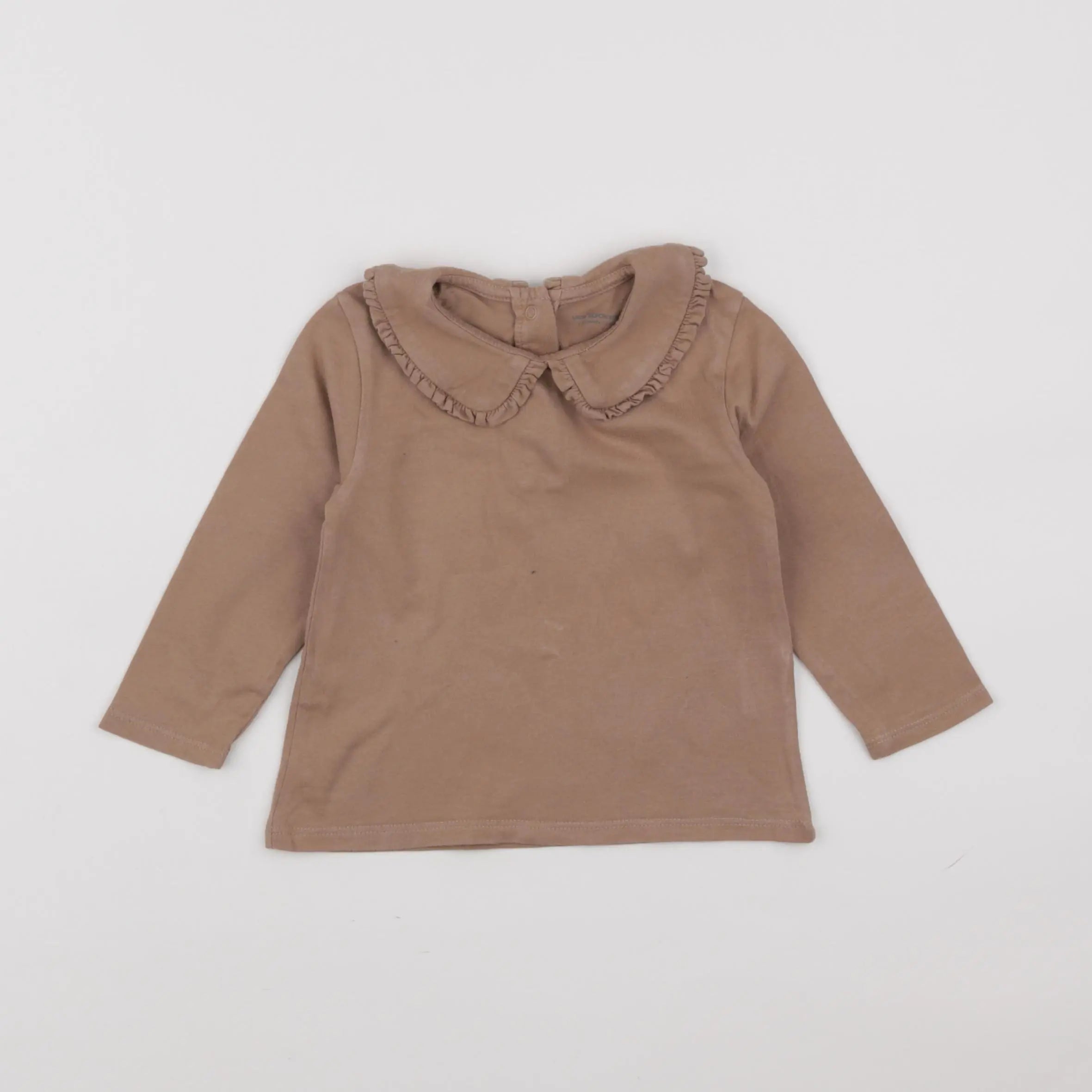 Vertbaudet - tee-shirt marron - 12 mois
