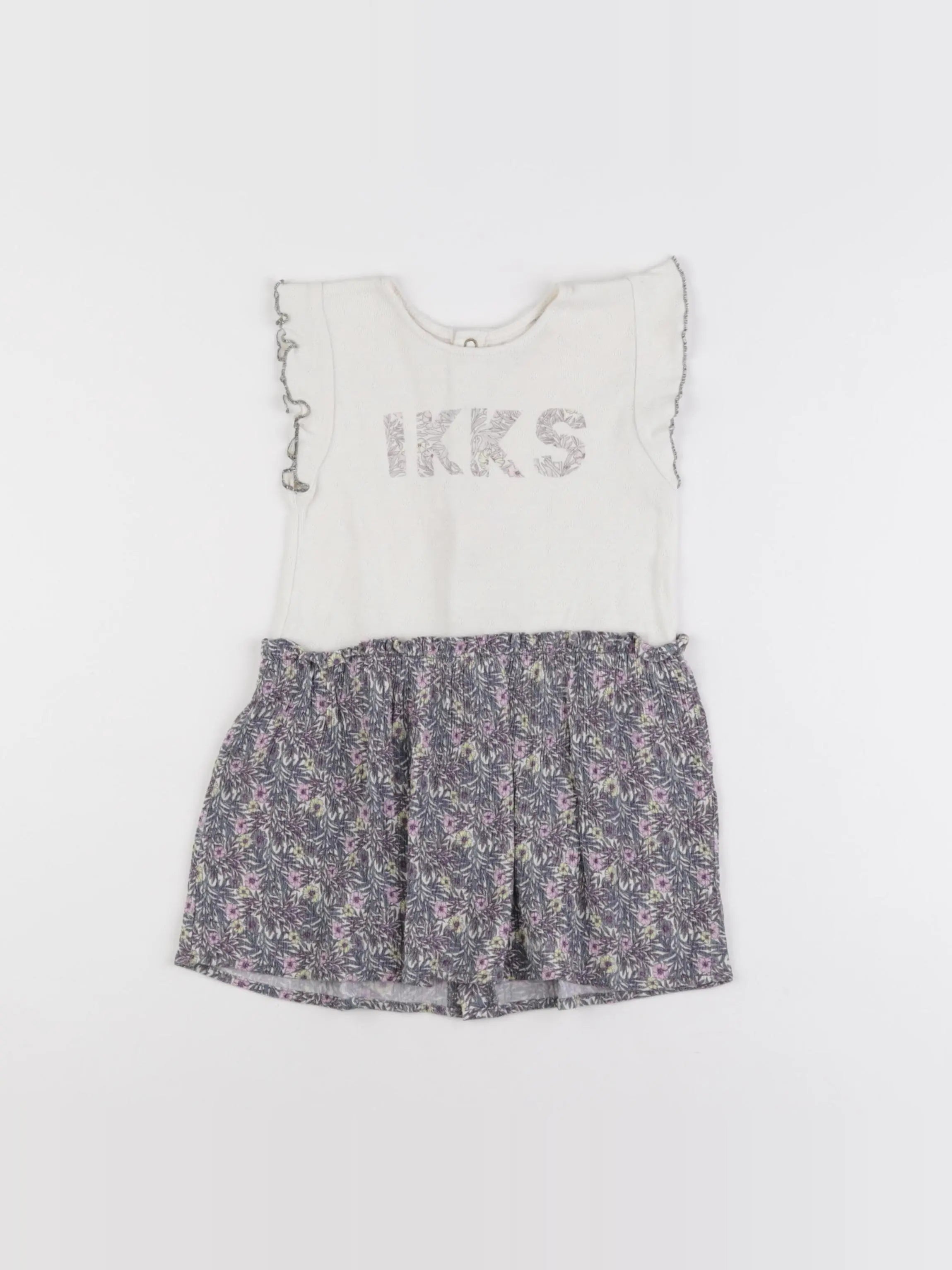 IKKS - robe violet - 2 ans