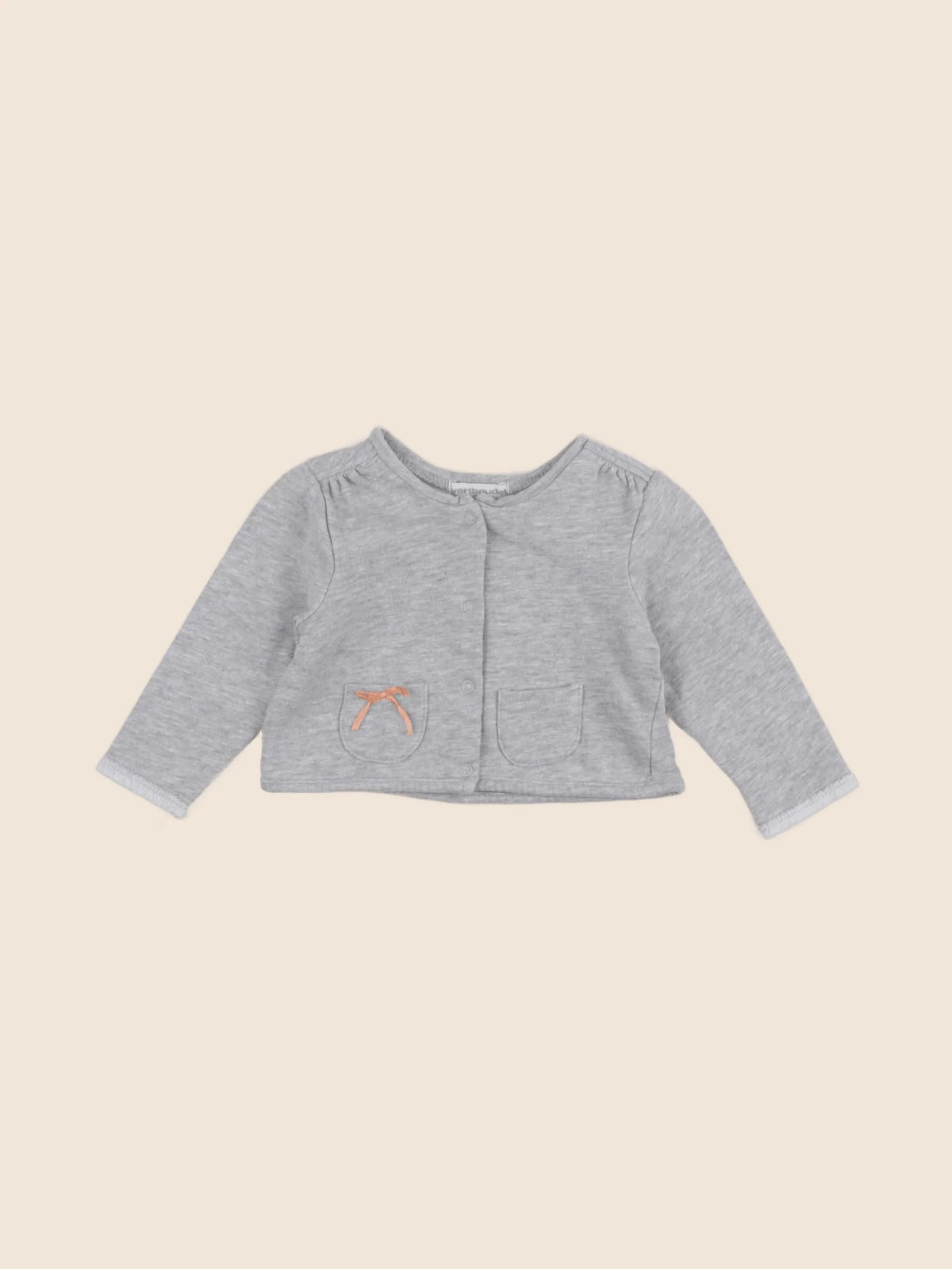Vertbaudet - gilet gris - 6 mois