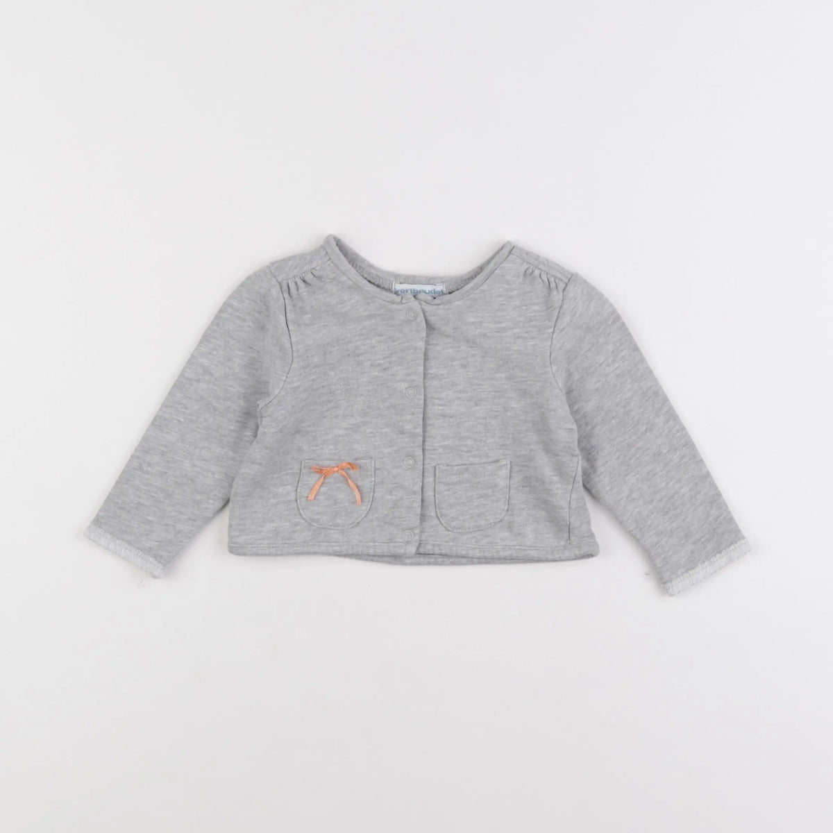 Vertbaudet - gilet gris - 6 mois