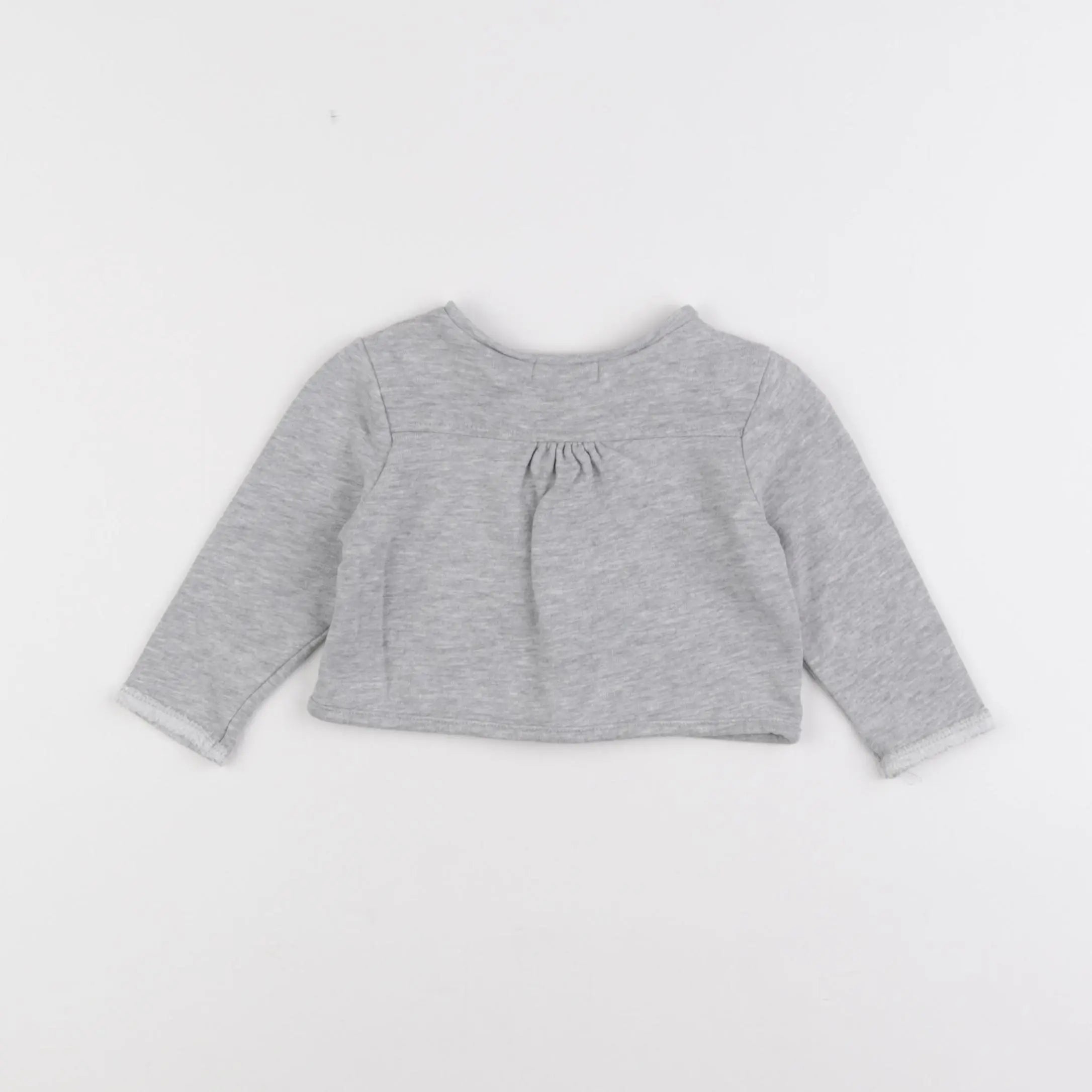 Vertbaudet - gilet gris - 6 mois