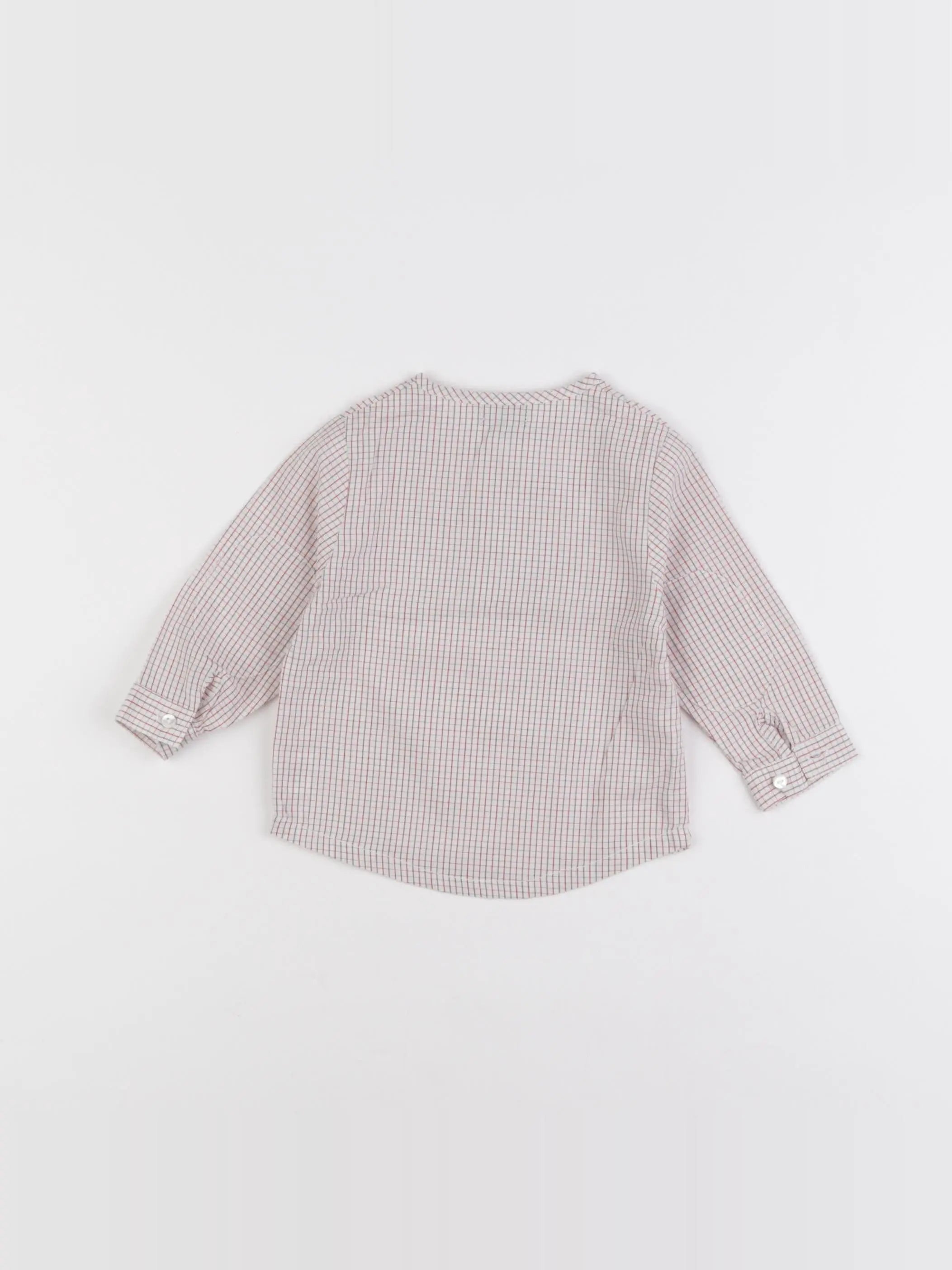 TroiZenfants - blouse blanc, rouge - 6 mois
