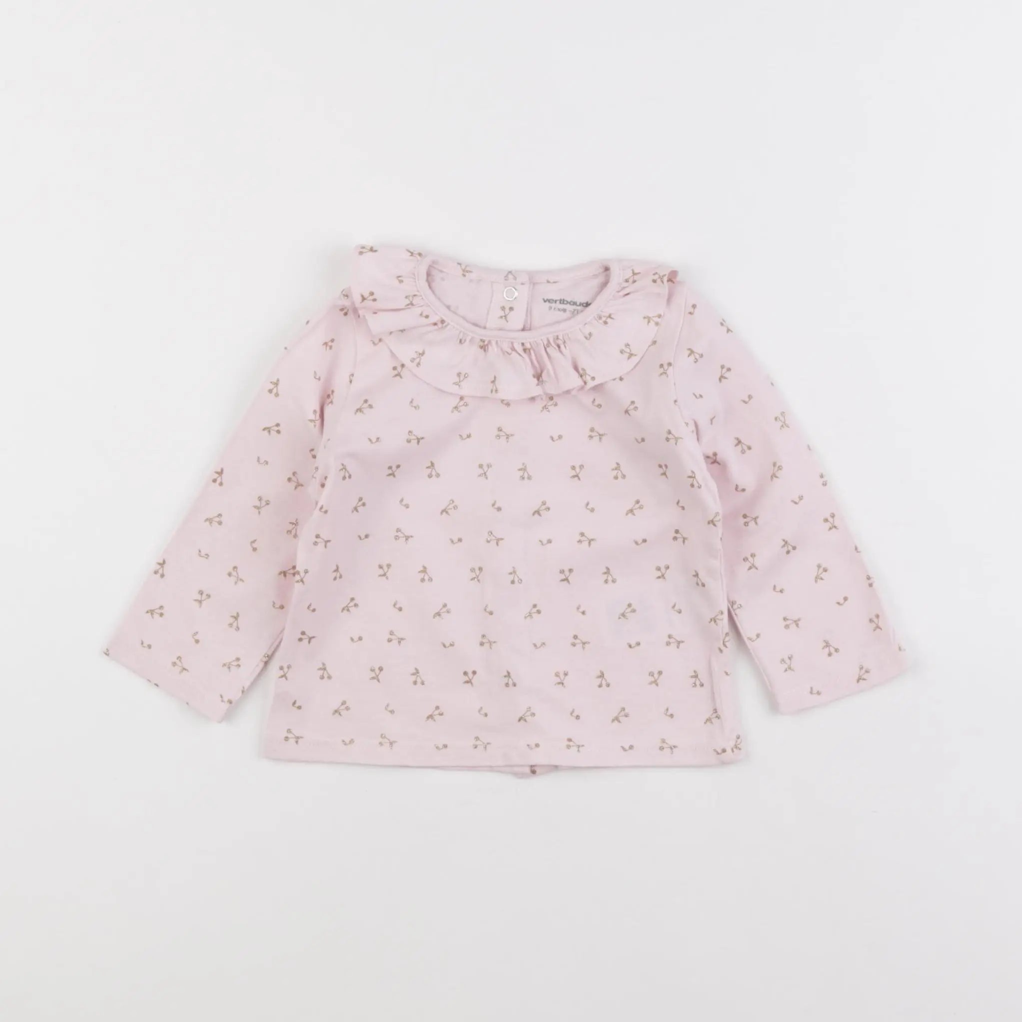 Vertbaudet - tee-shirt rose - 9 mois