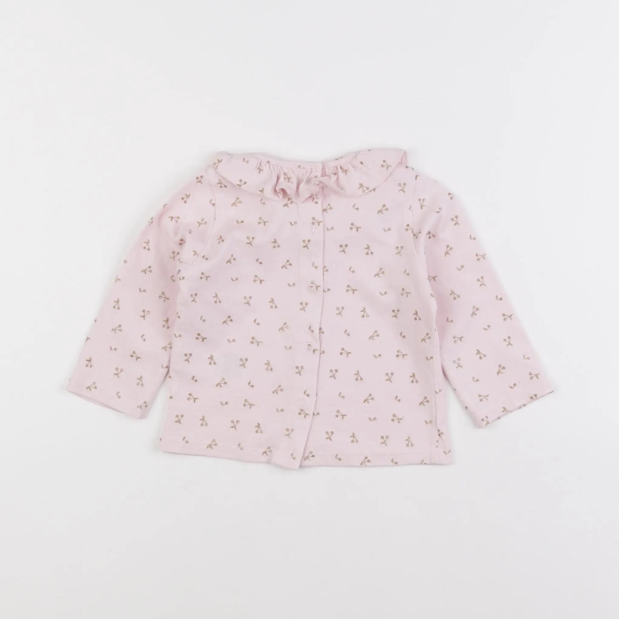 Vertbaudet - tee-shirt rose - 9 mois