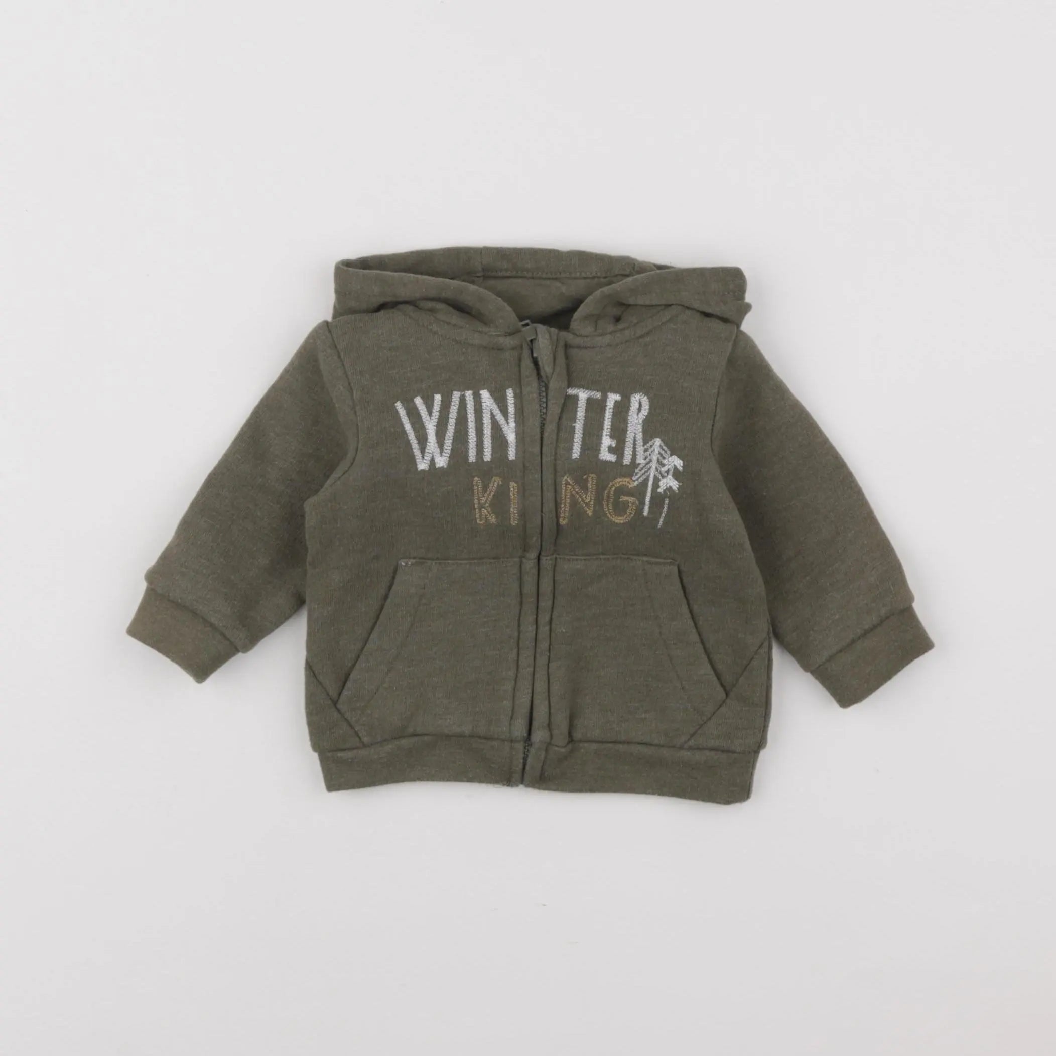 Vertbaudet - sweat vert - 3 mois