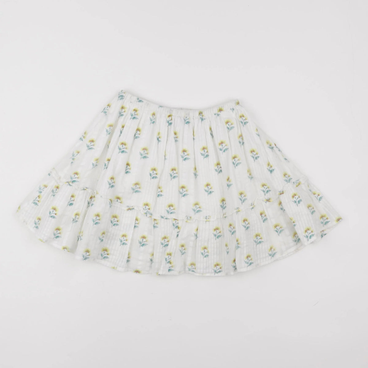 Cyrillus - jupe beige, jaune - 8 ans