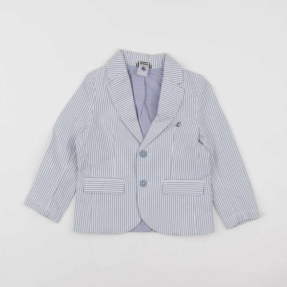 Petit Bateau - veste blanc, bleu - 4 ans