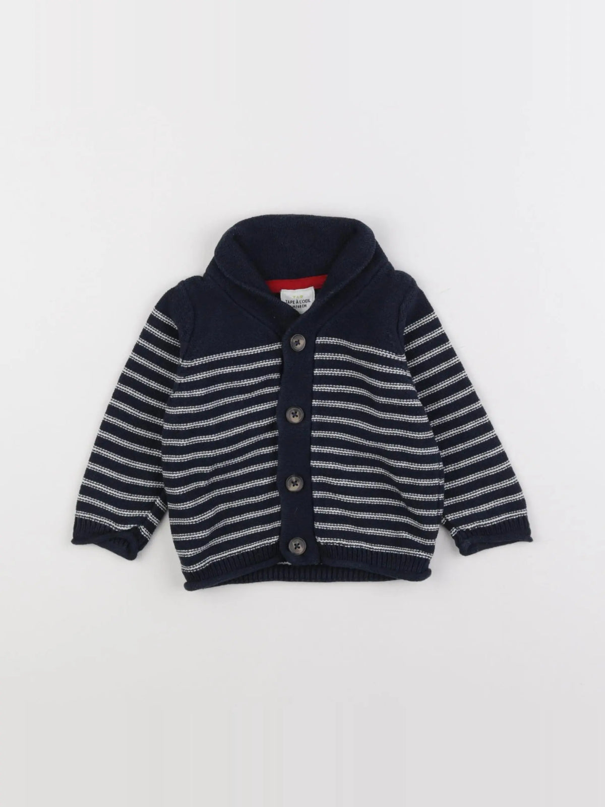 Tape à l'oeil - gilet bleu - 6 mois