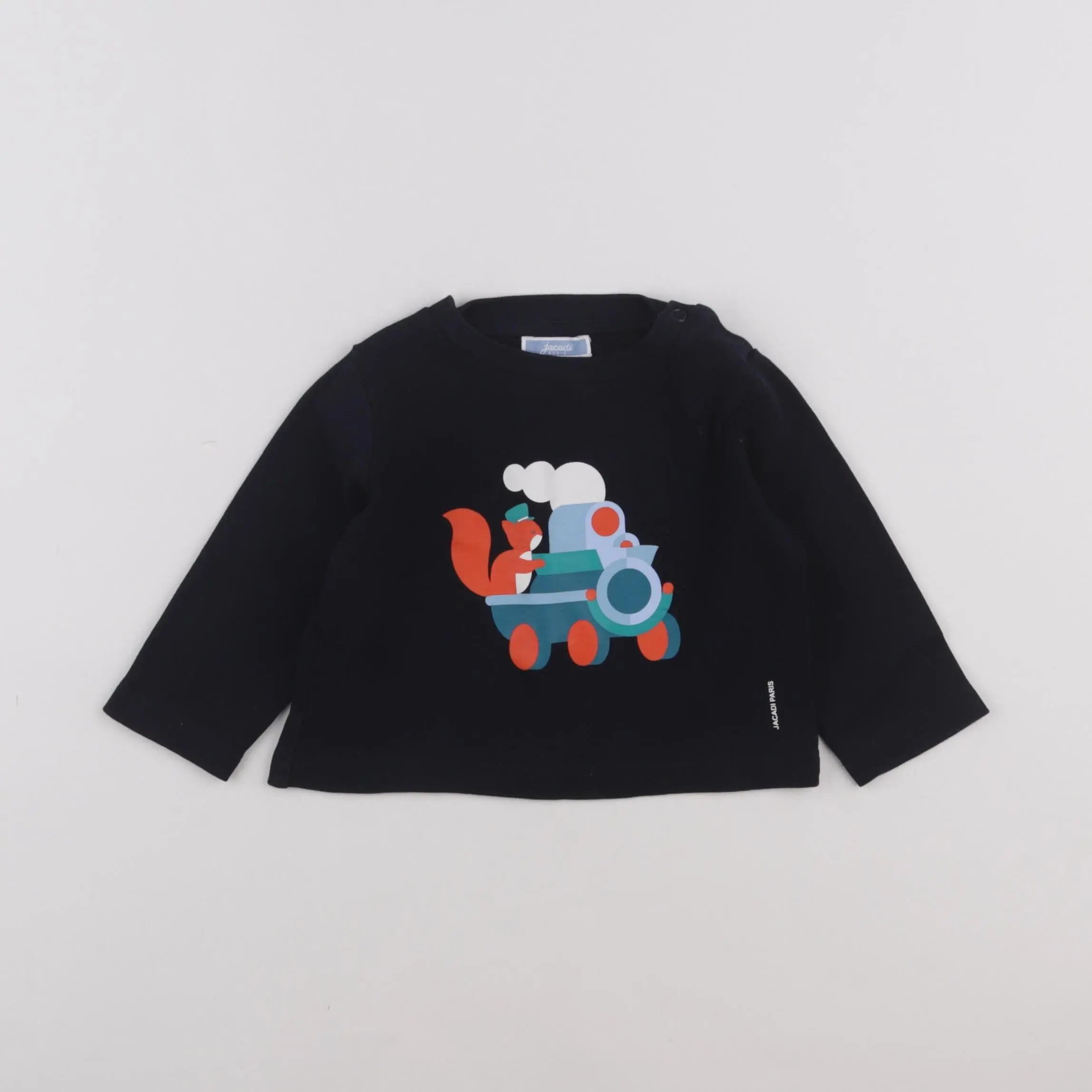 Jacadi - sweat bleu - 12 mois