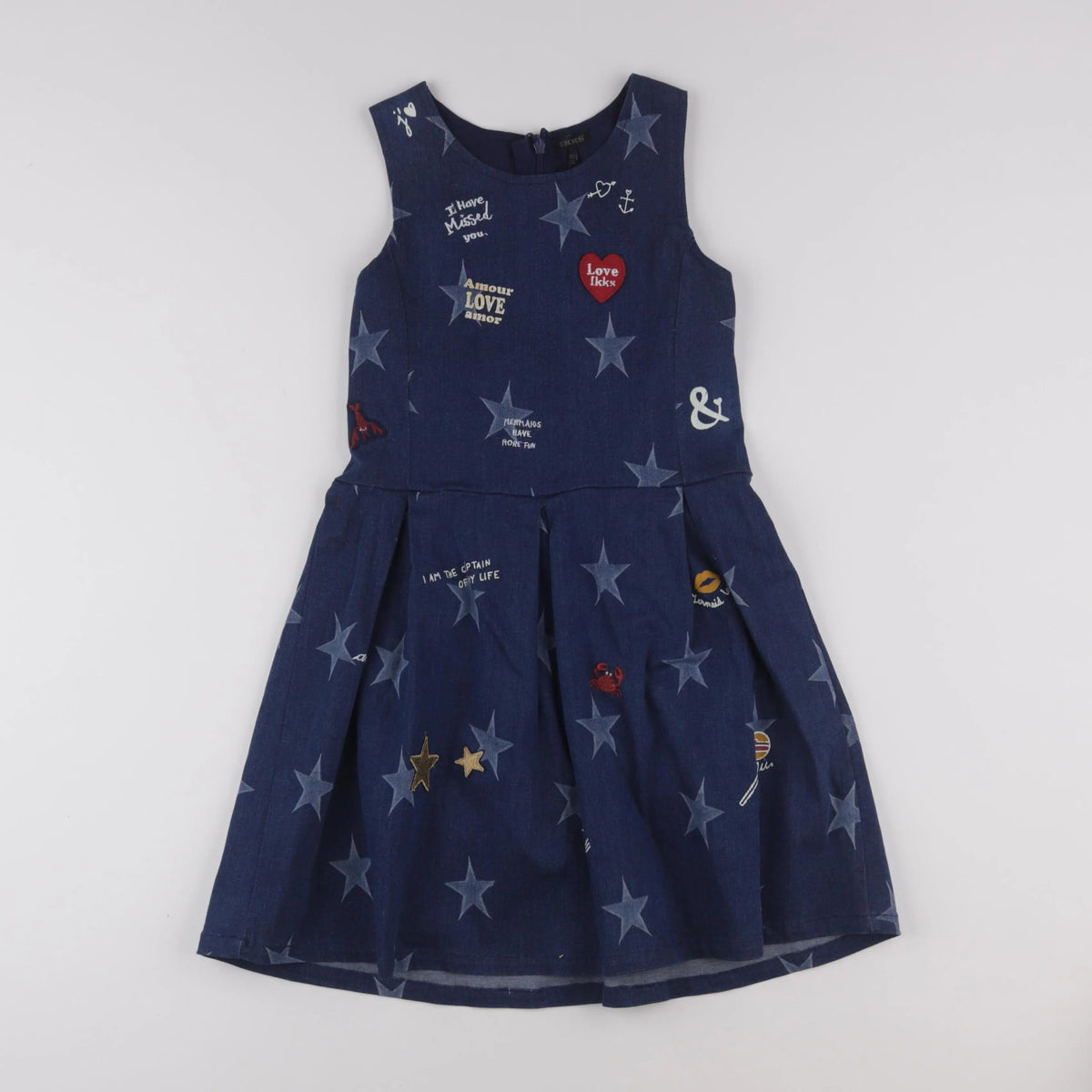 IKKS - robe bleu - 10 ans