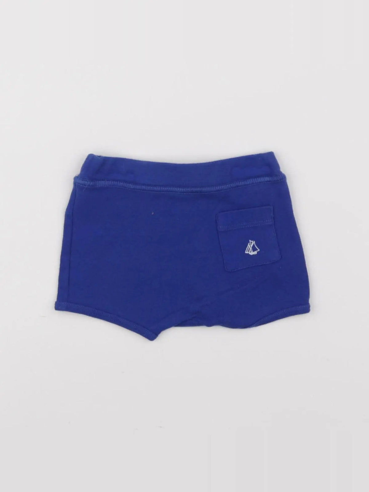 Petit Bateau - short bleu - 6 mois
