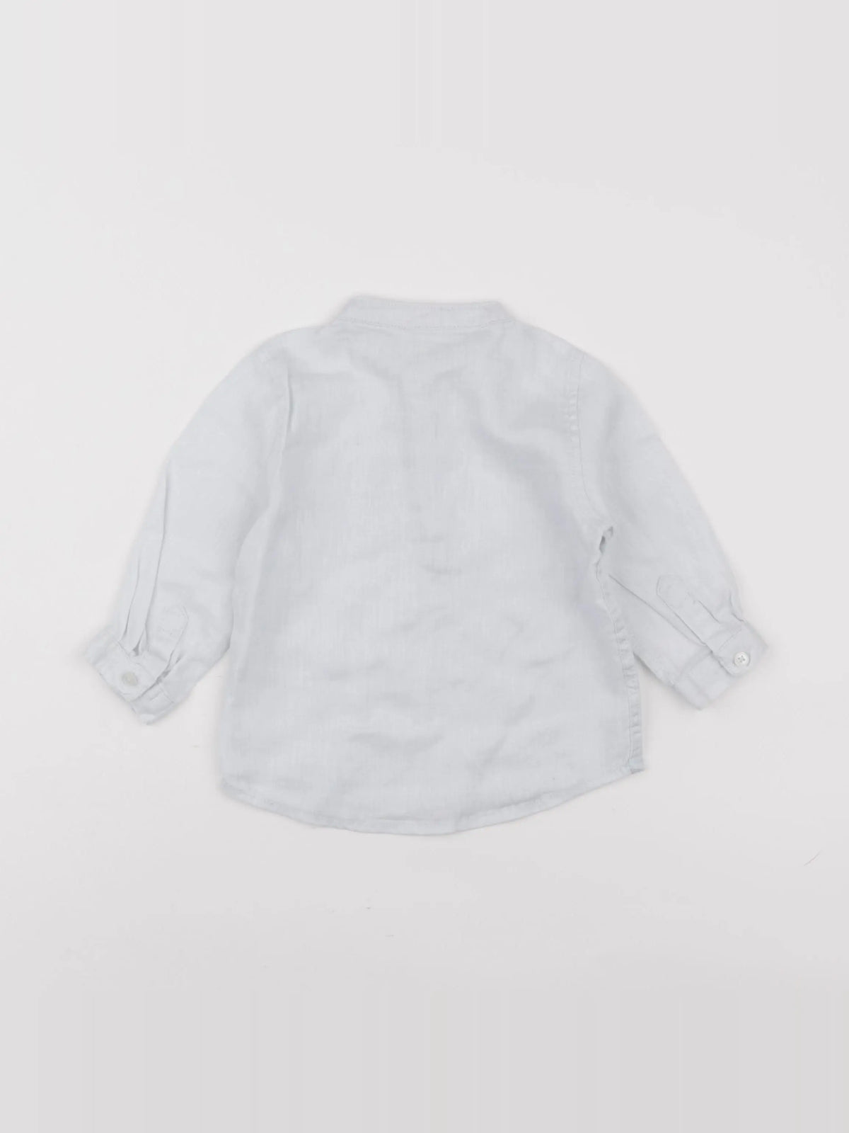 Boutchou - chemise bleu - 12 mois