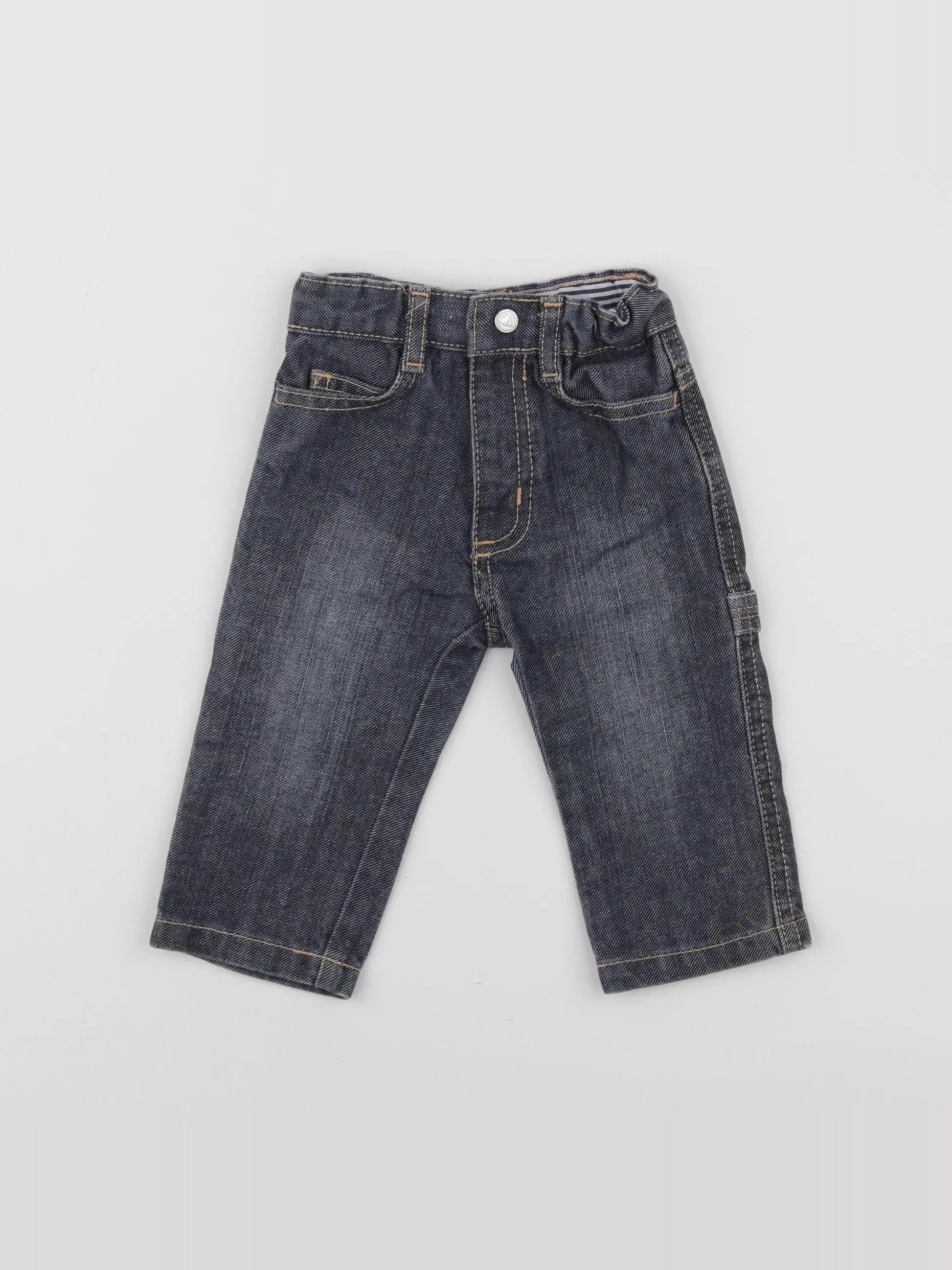 Petit Bateau - jean bleu - 6 mois