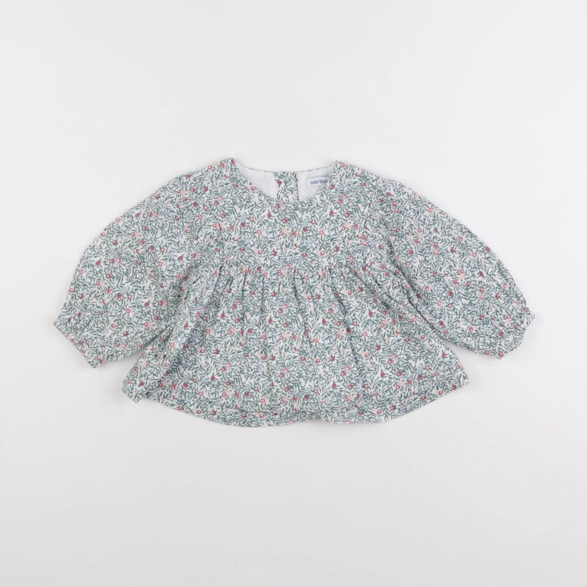 Vertbaudet - blouse vert - 12 mois