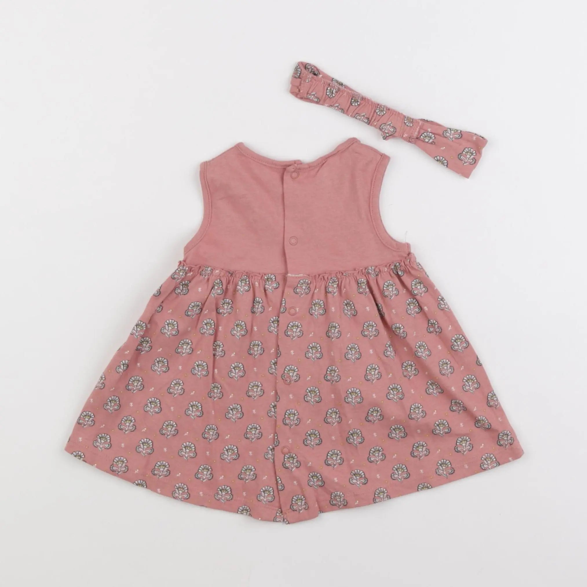 Vertbaudet - robe rose - 3 mois