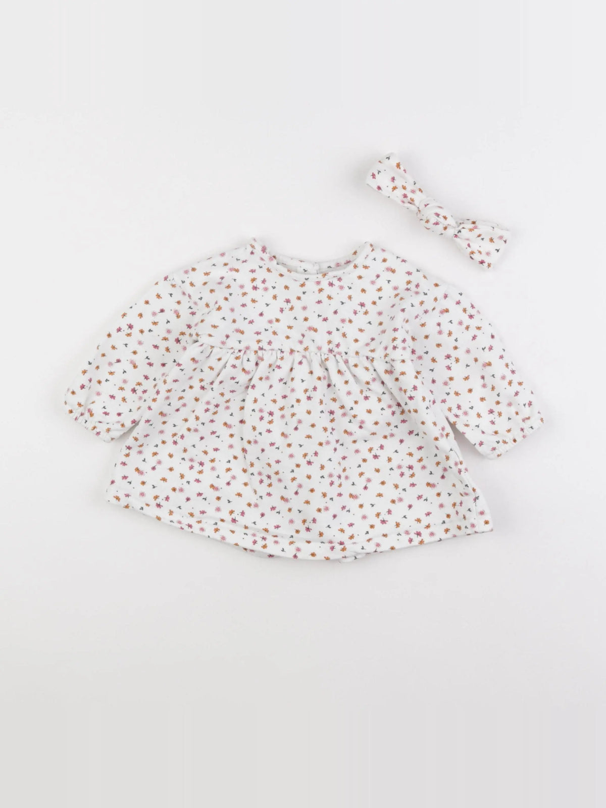 Vertbaudet - robe blanc - 9 mois