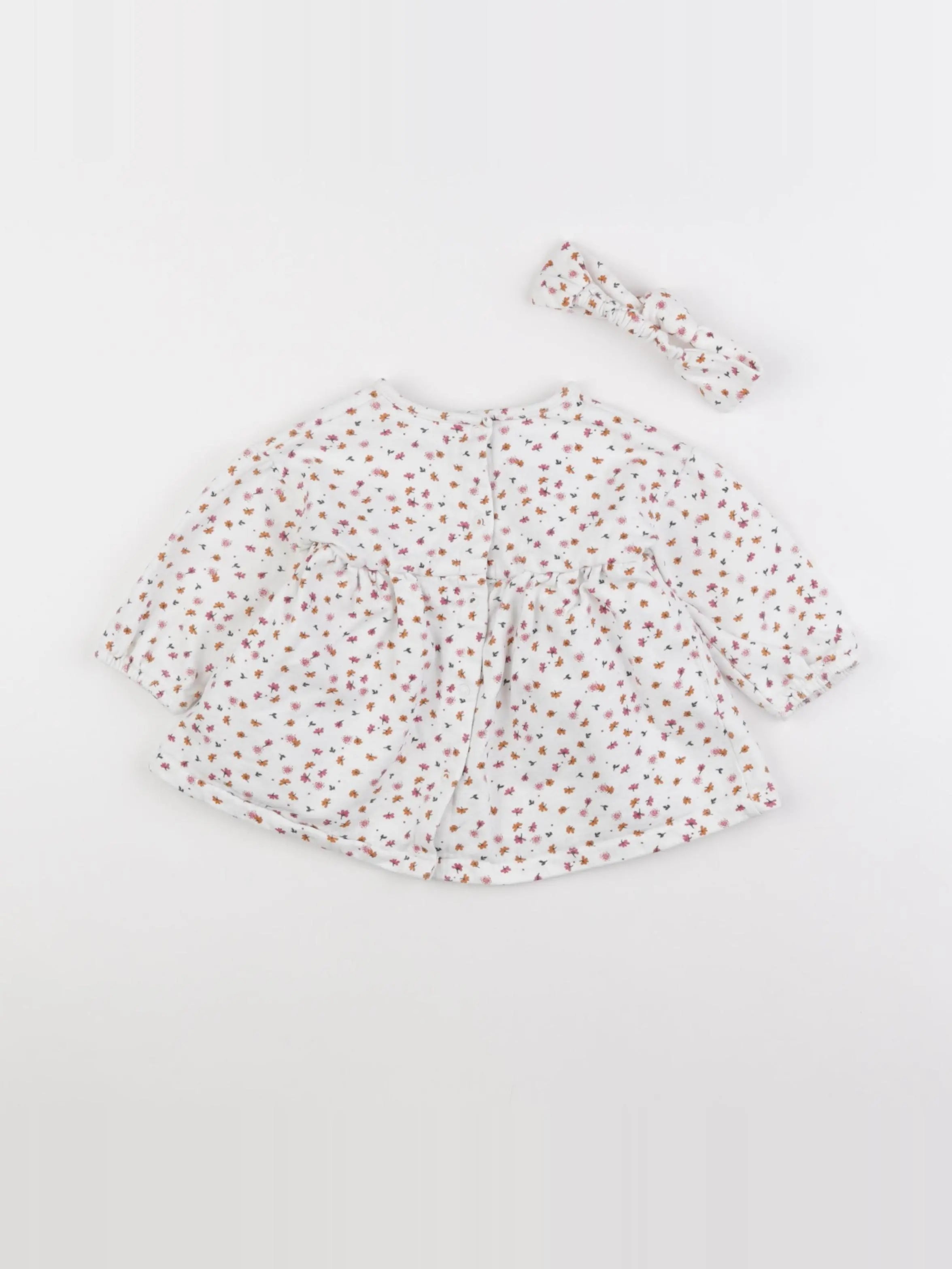 Vertbaudet - robe blanc - 9 mois