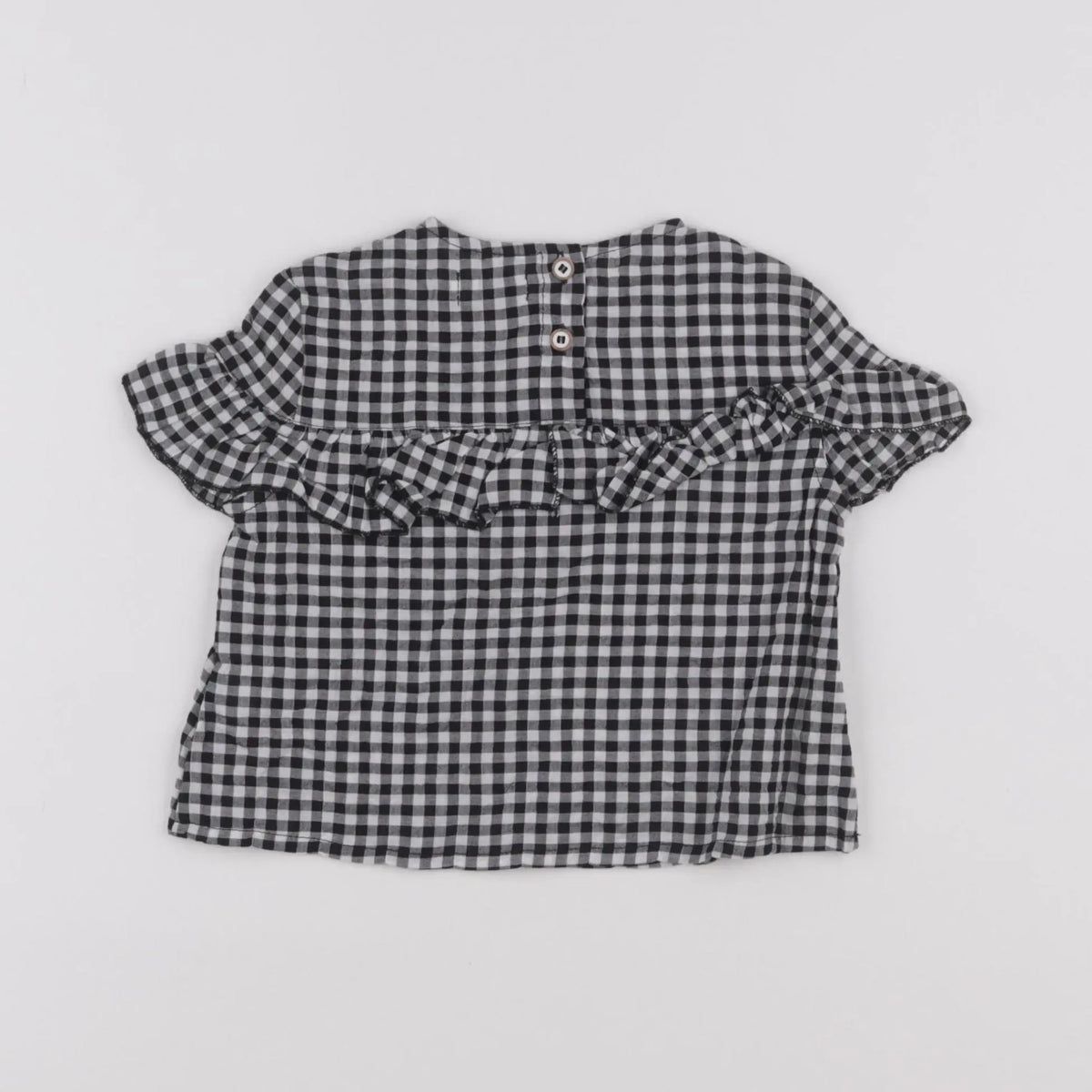 Buho - blouse blanc, noir - 6 mois