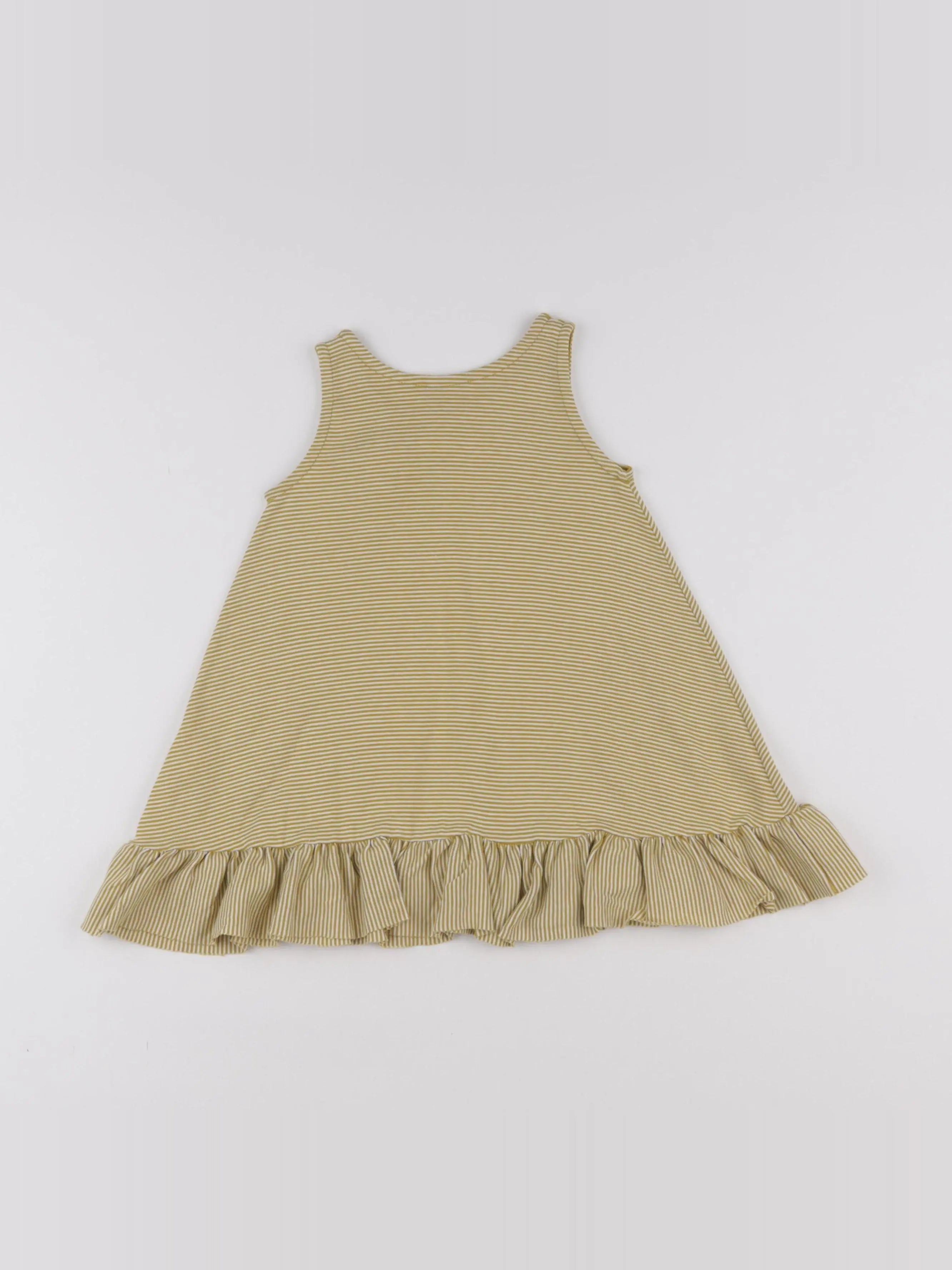 Petit Bateau - robe jaune - 18 mois