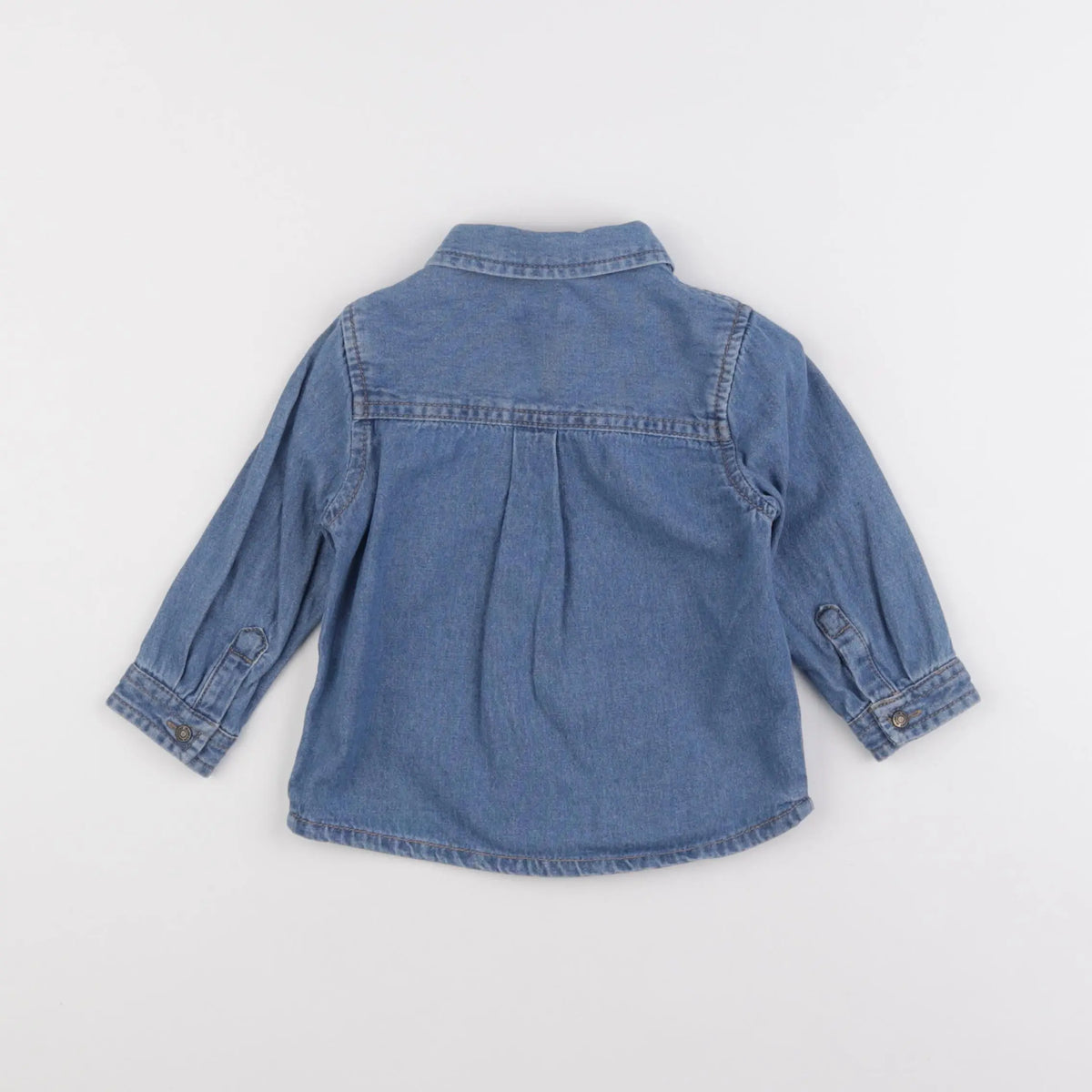 Vertbaudet - chemise bleu - 18 mois