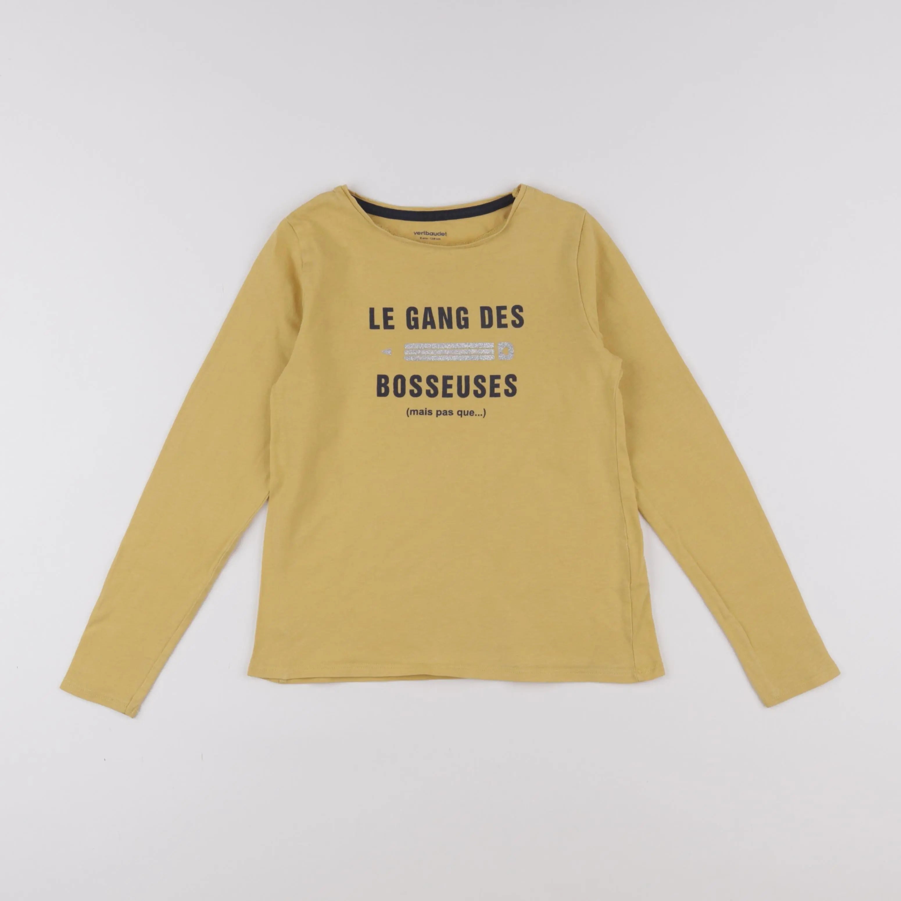 Vertbaudet - tee-shirt jaune - 8 ans