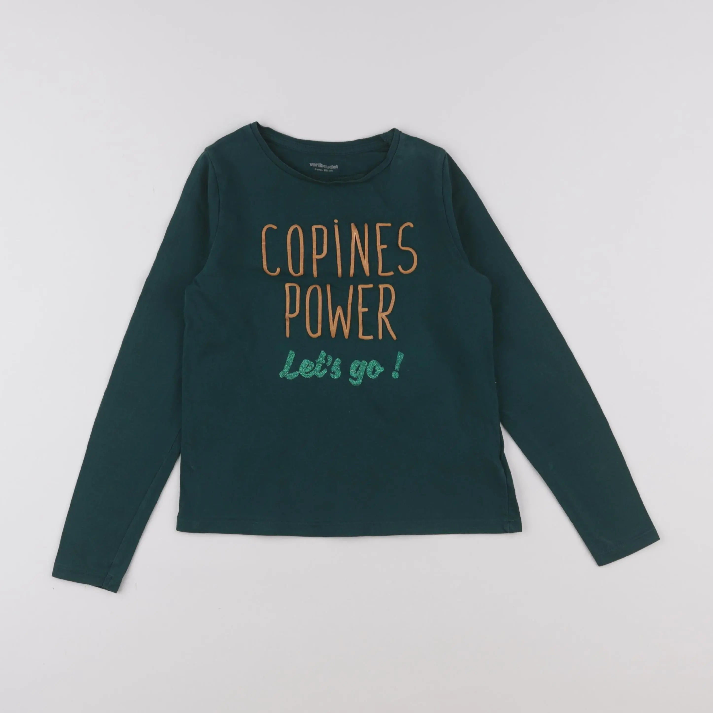 Vertbaudet - tee-shirt vert - 8 ans