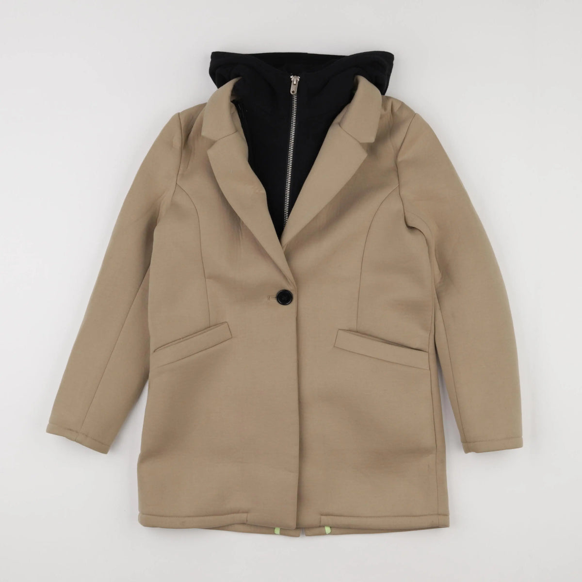 IKKS - manteau col amovible marron - 10 ans