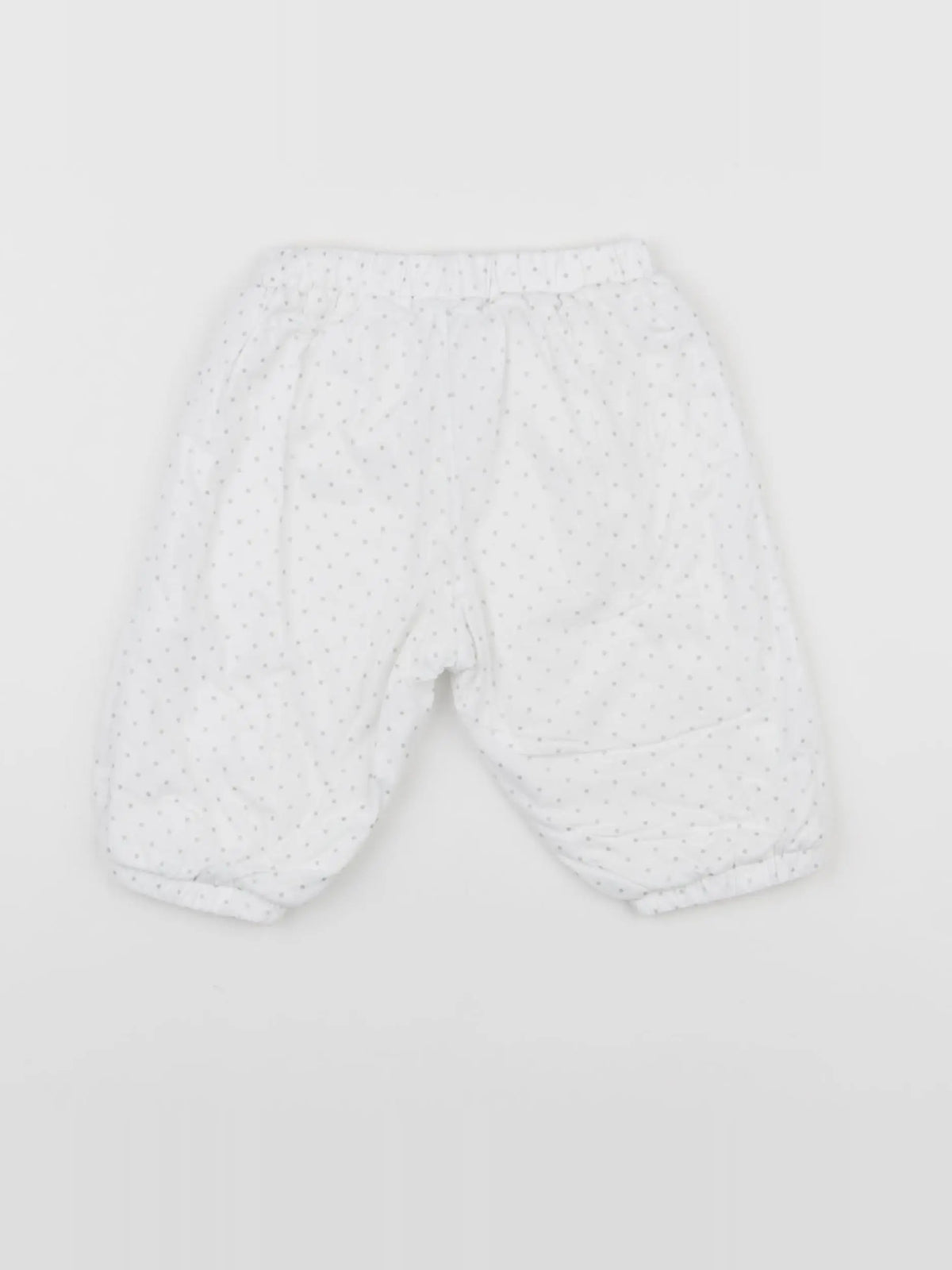 Jacadi - pantalon blanc, argent - 6 mois