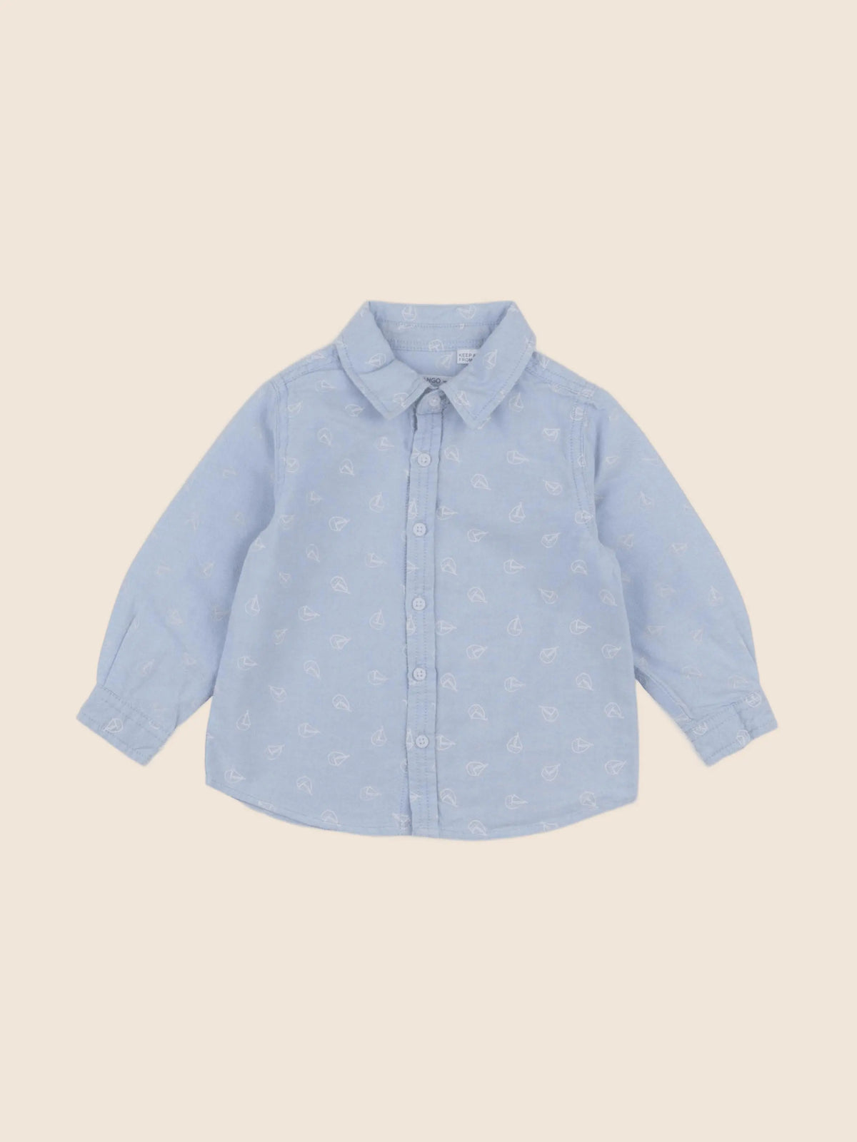Mango - chemise bleu - 12/18 mois