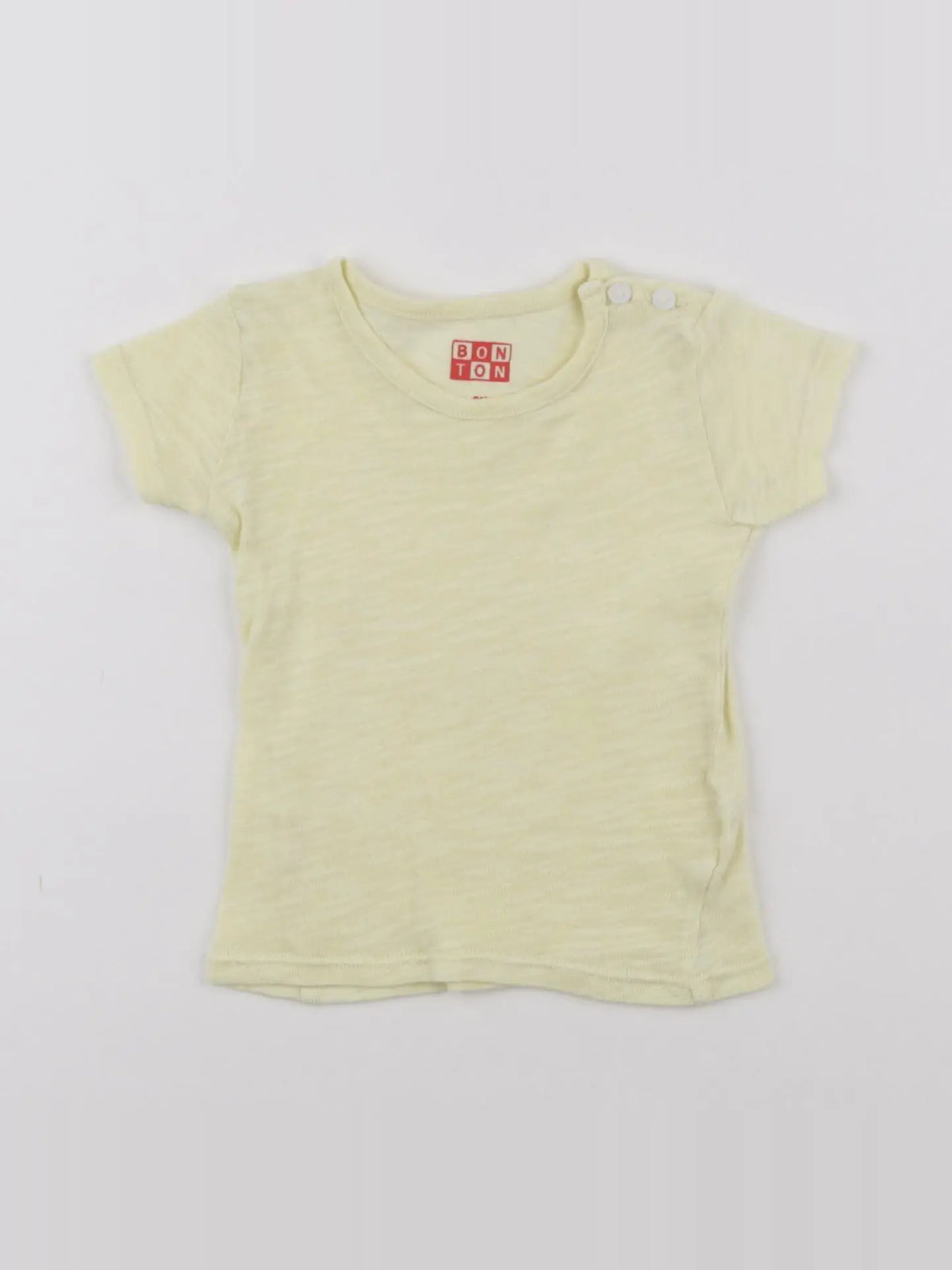 Bonton - tee-shirt jaune - 6 mois