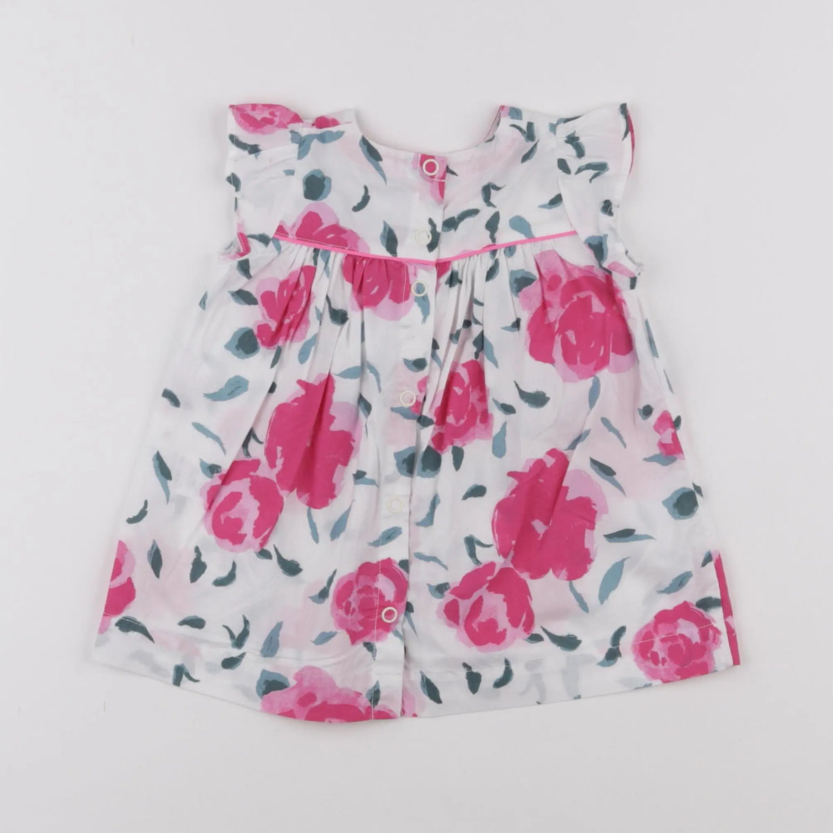 Petit Bateau - robe rose - 6 mois