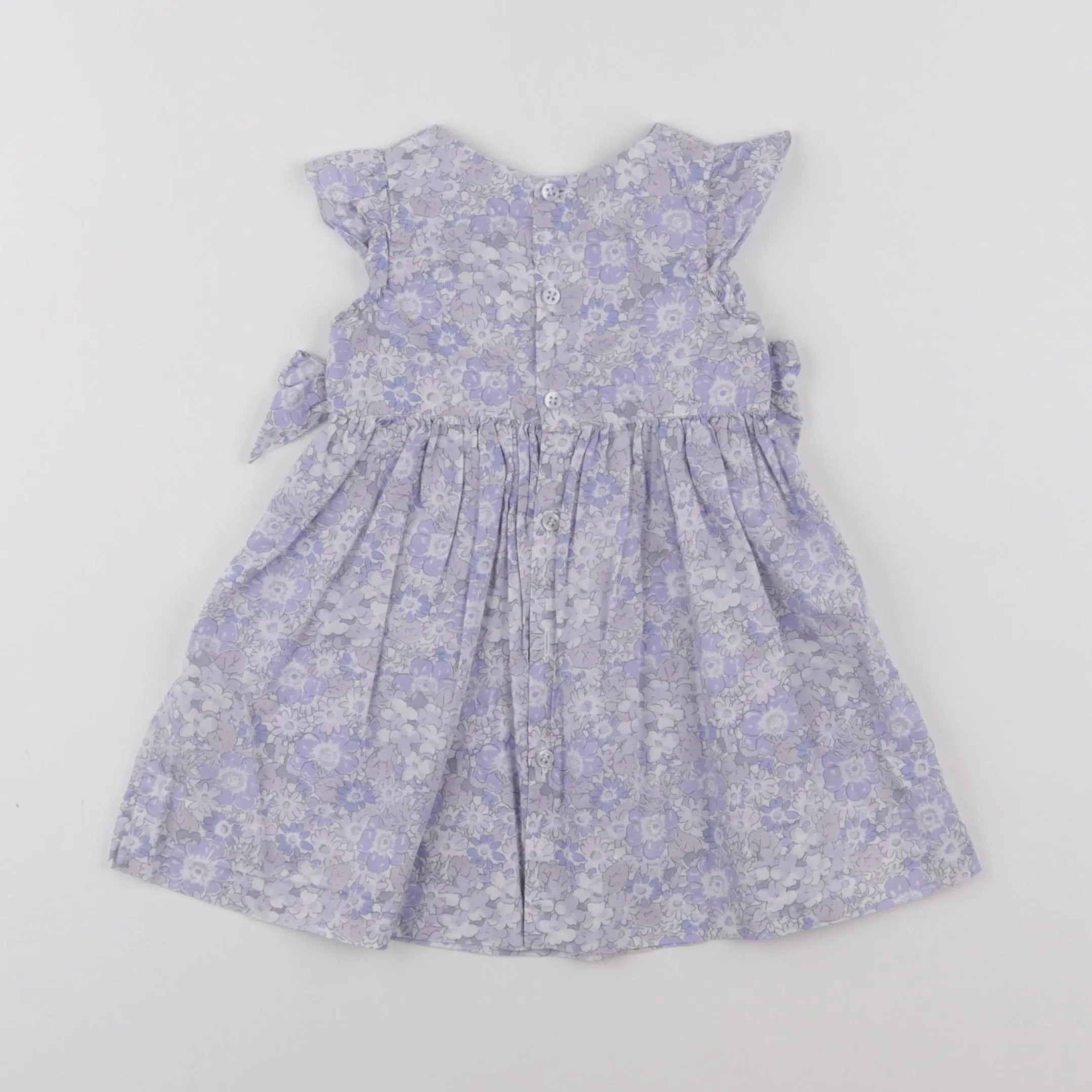Jacadi - robe liberty violet - 6 mois