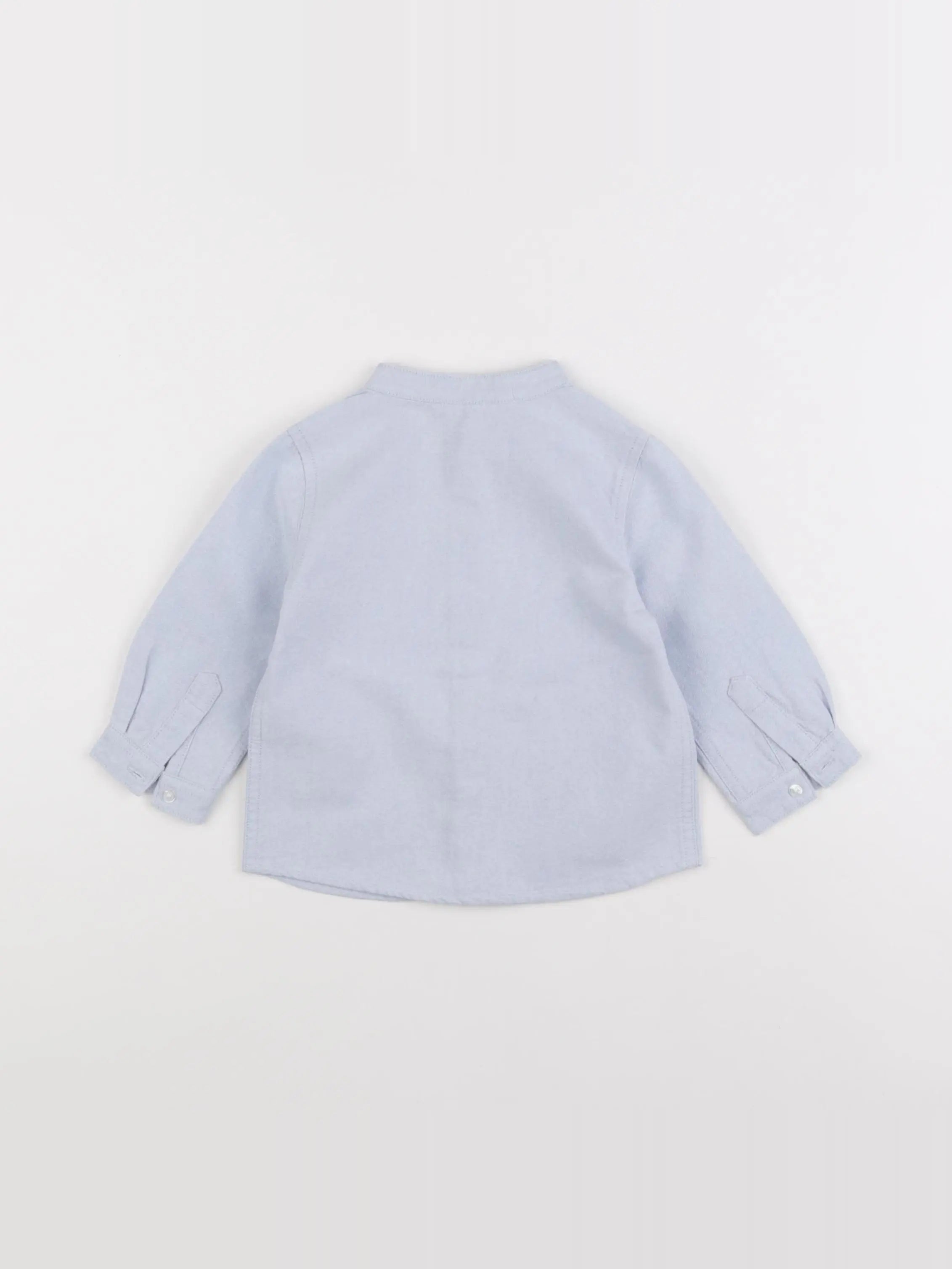 Boutchou - chemise bleu - 12 mois