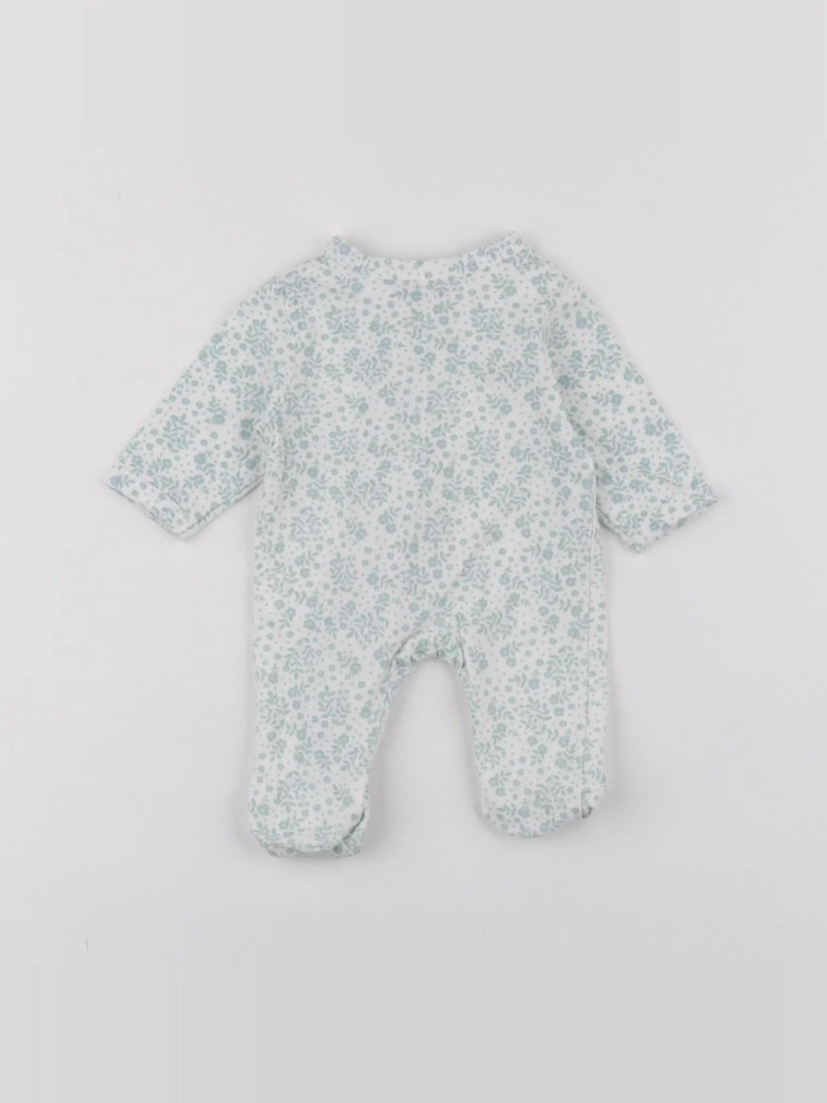 Vertbaudet - pyjama coton blanc, vert - Prématuré