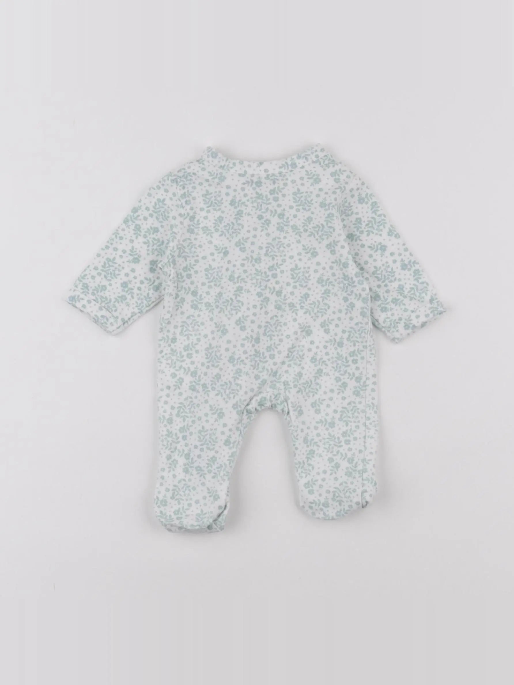 Vertbaudet - pyjama coton blanc, vert - Prématuré