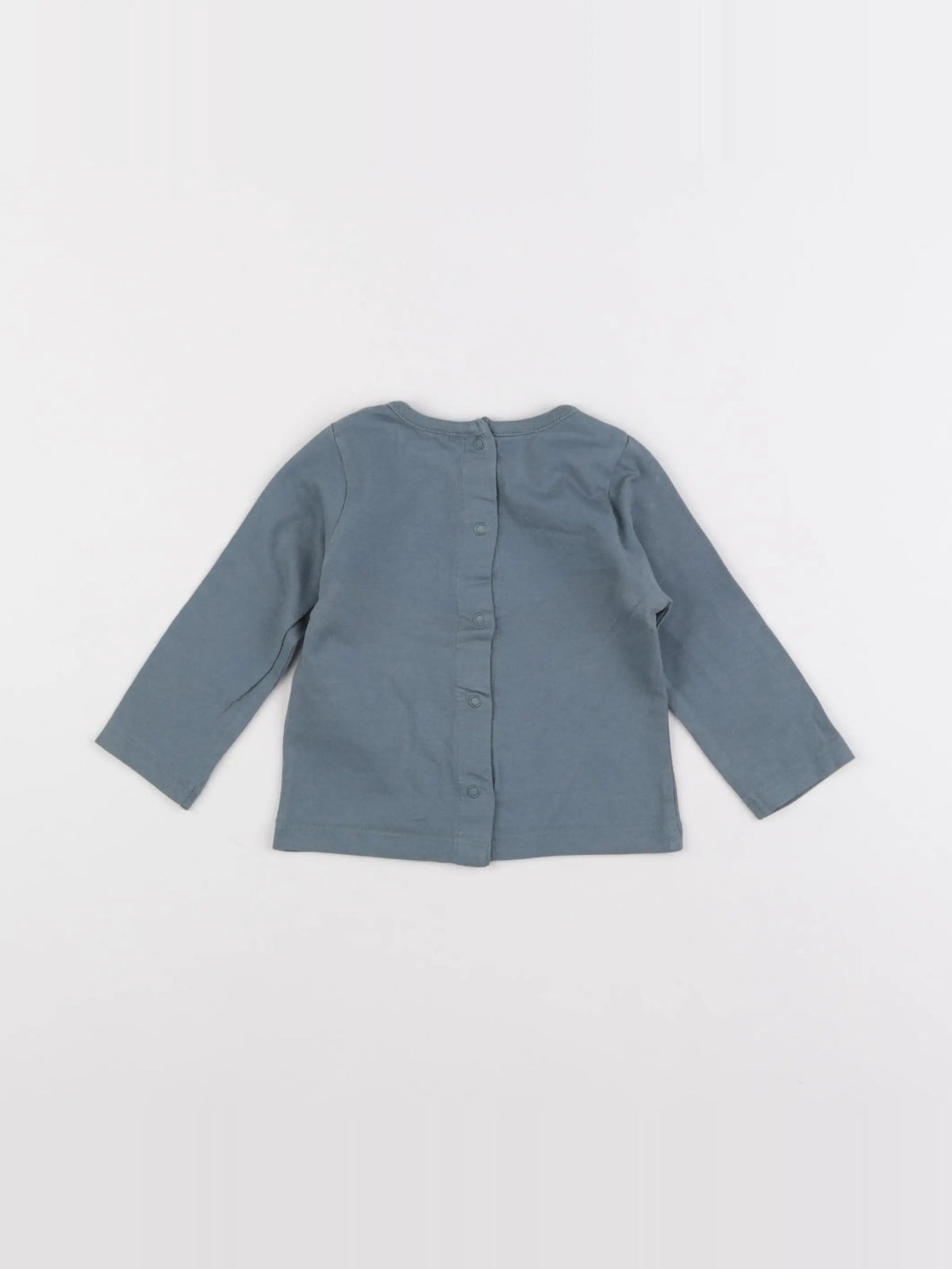 Vertbaudet - tee-shirt bleu - 6 mois