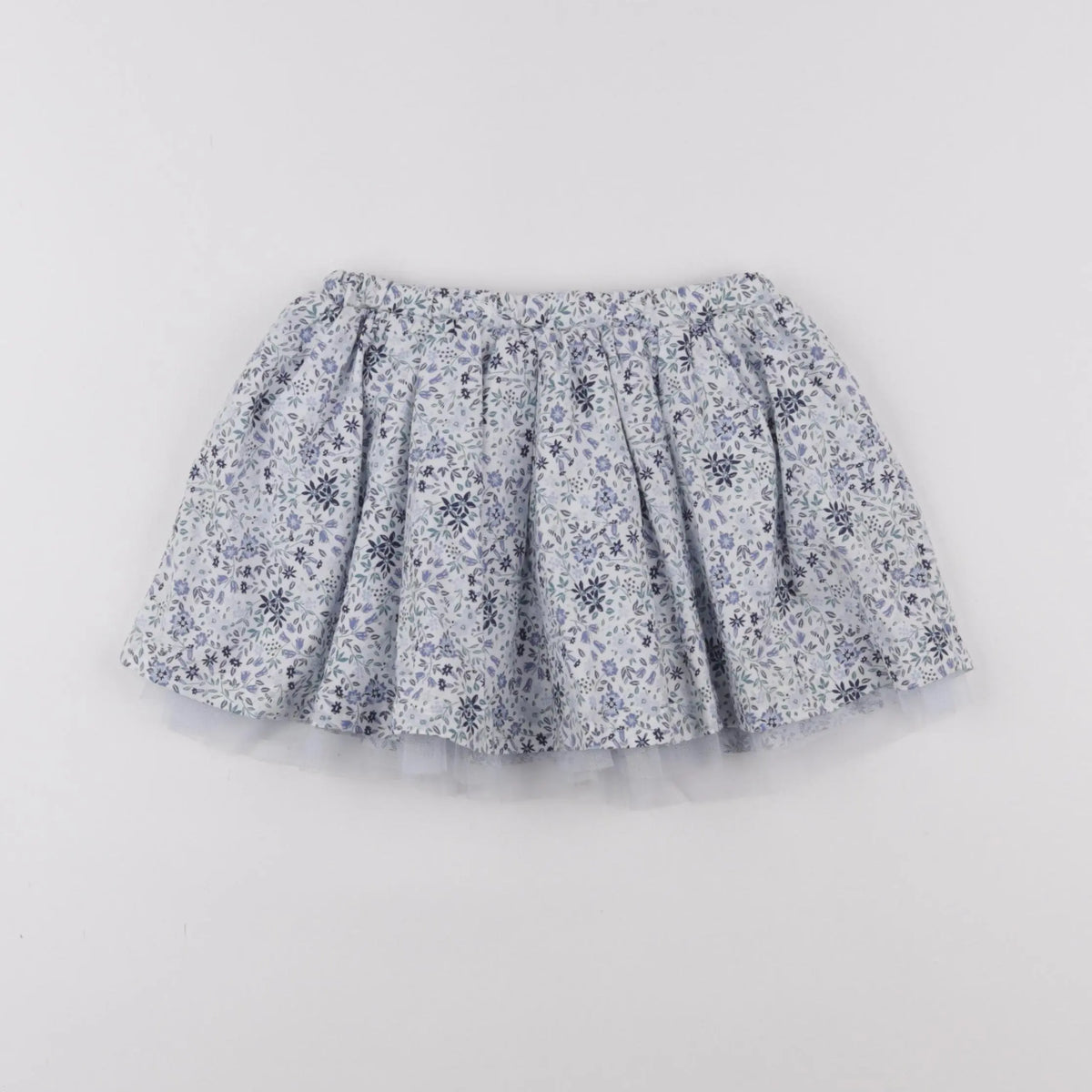 Vertbaudet - jupe blanc, bleu - 3 ans
